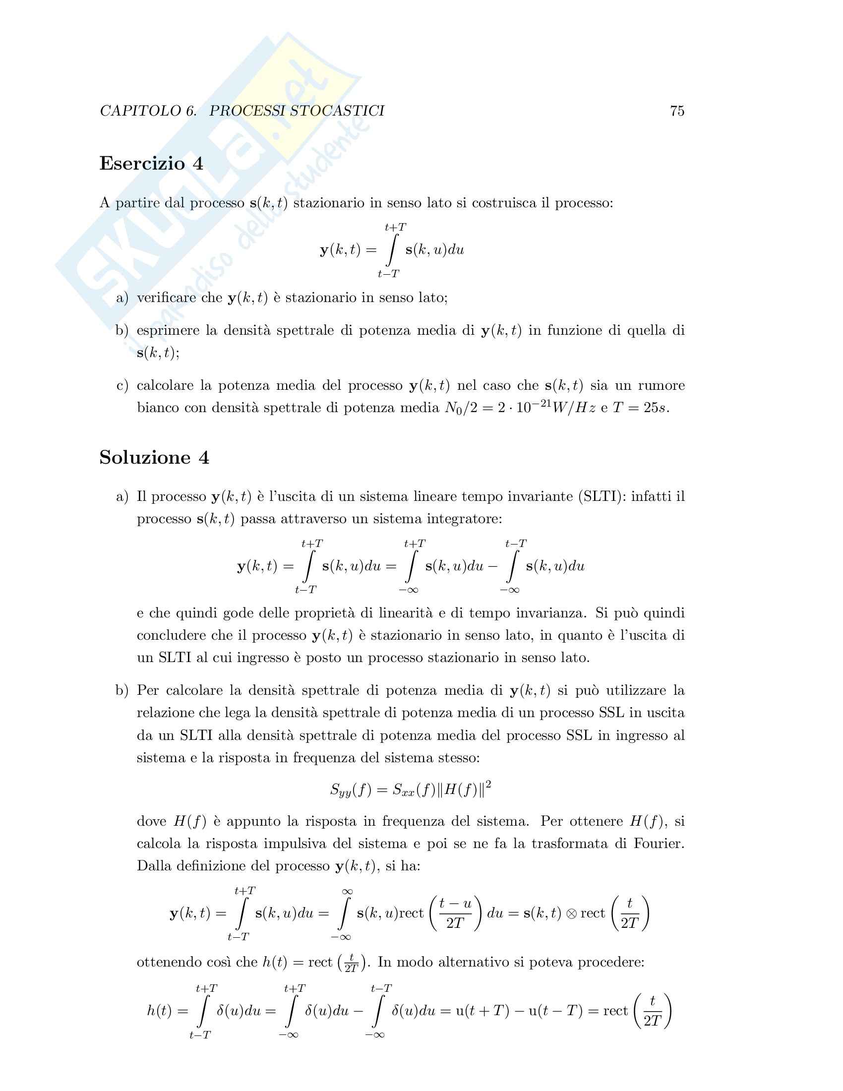 Teoria dei segnali - esercizi svolti Pag. 81