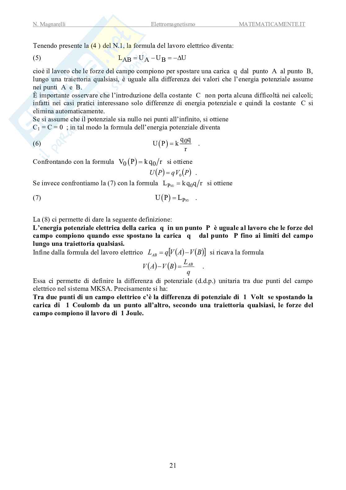 Elettromagnetismo (ebook) Pag. 21