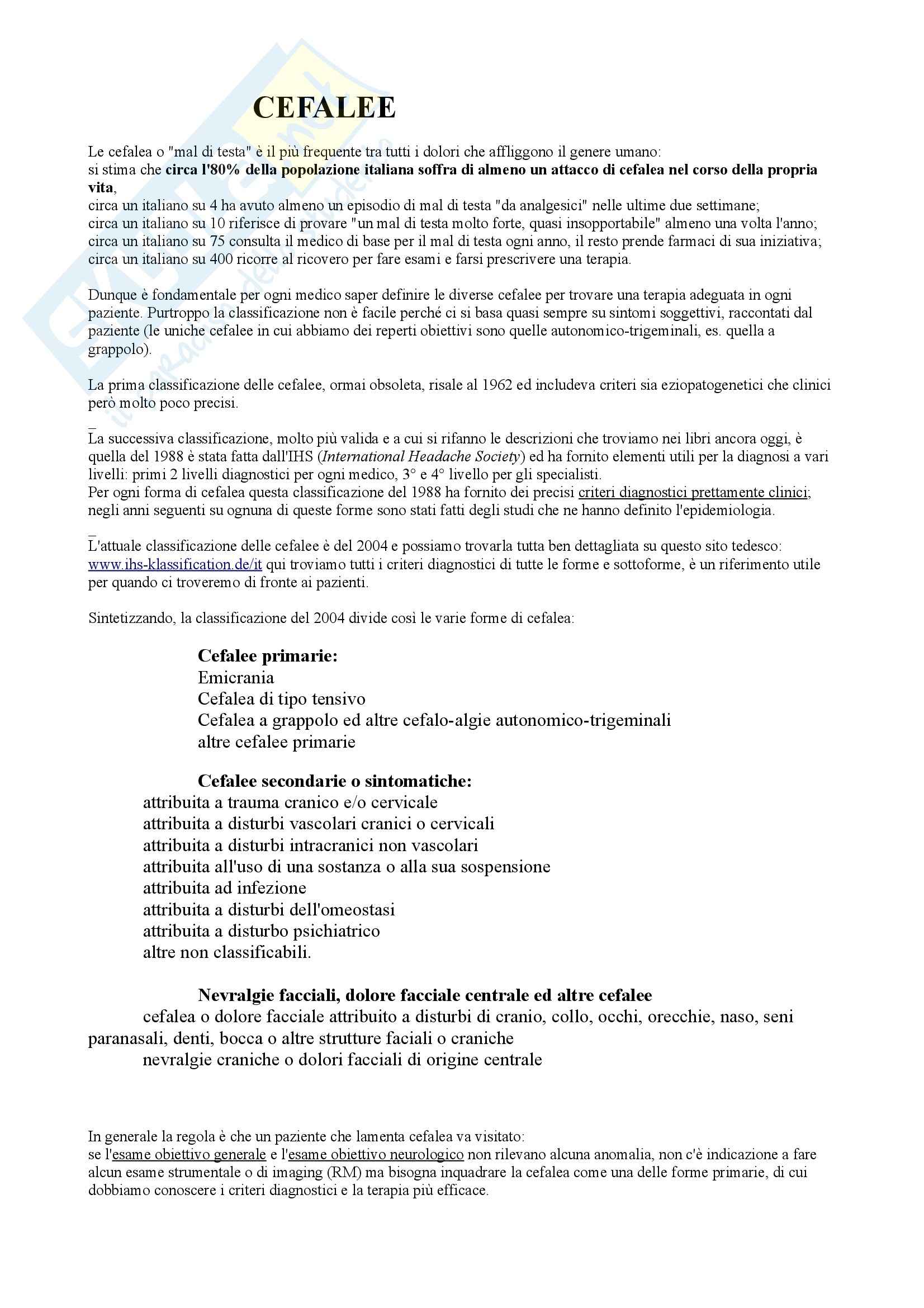 Le Cefalee