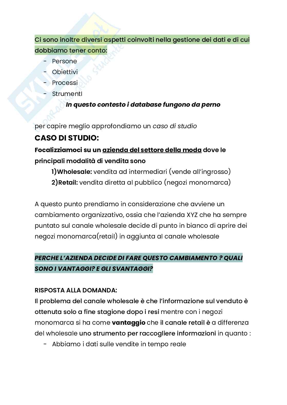 Appunti di introduzione di Basi di dati Pag. 2