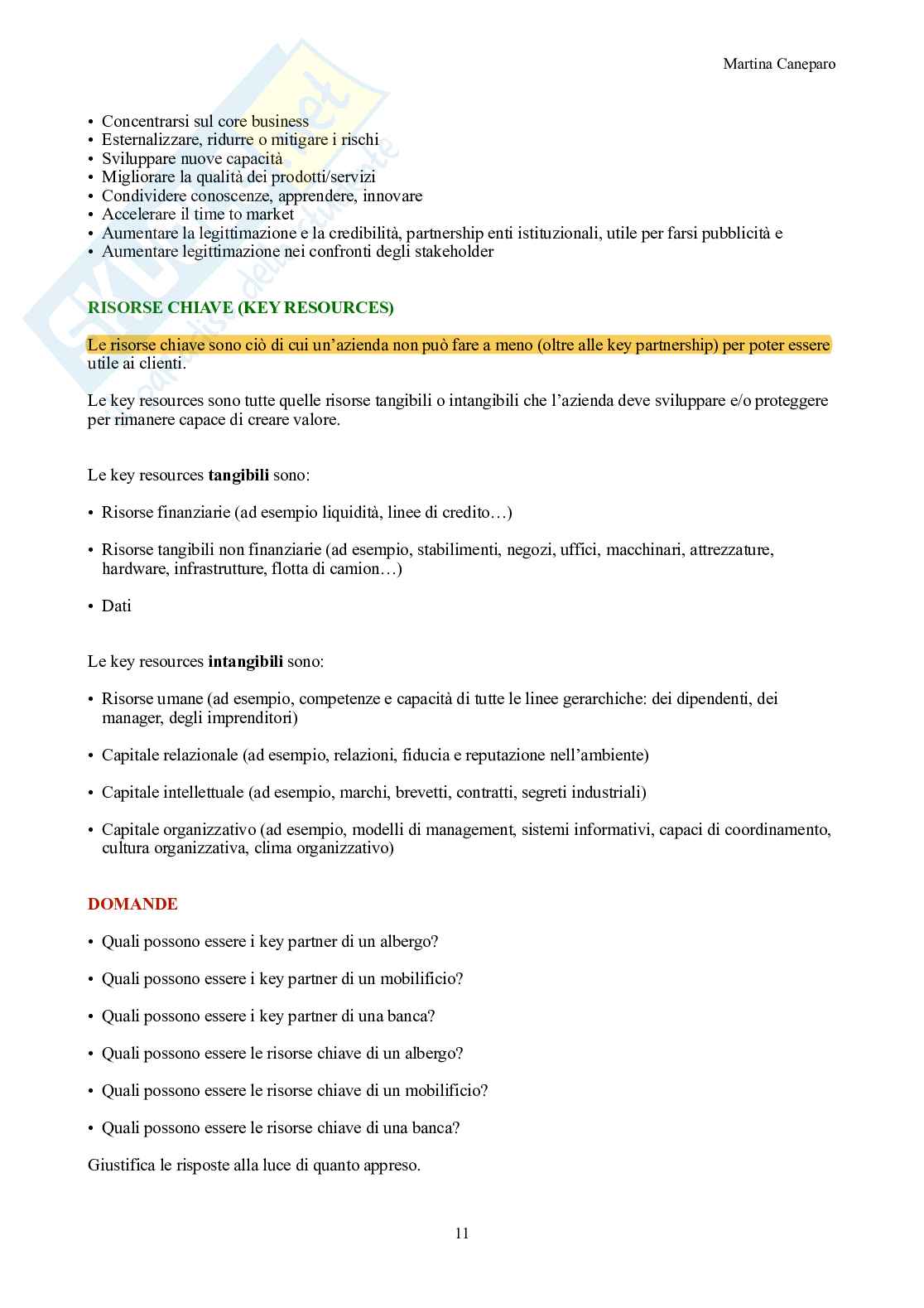 Organizzazione aziendale – Teoria completa in 9 capitoli (canvas, Mintzberg, forme) Pag. 11