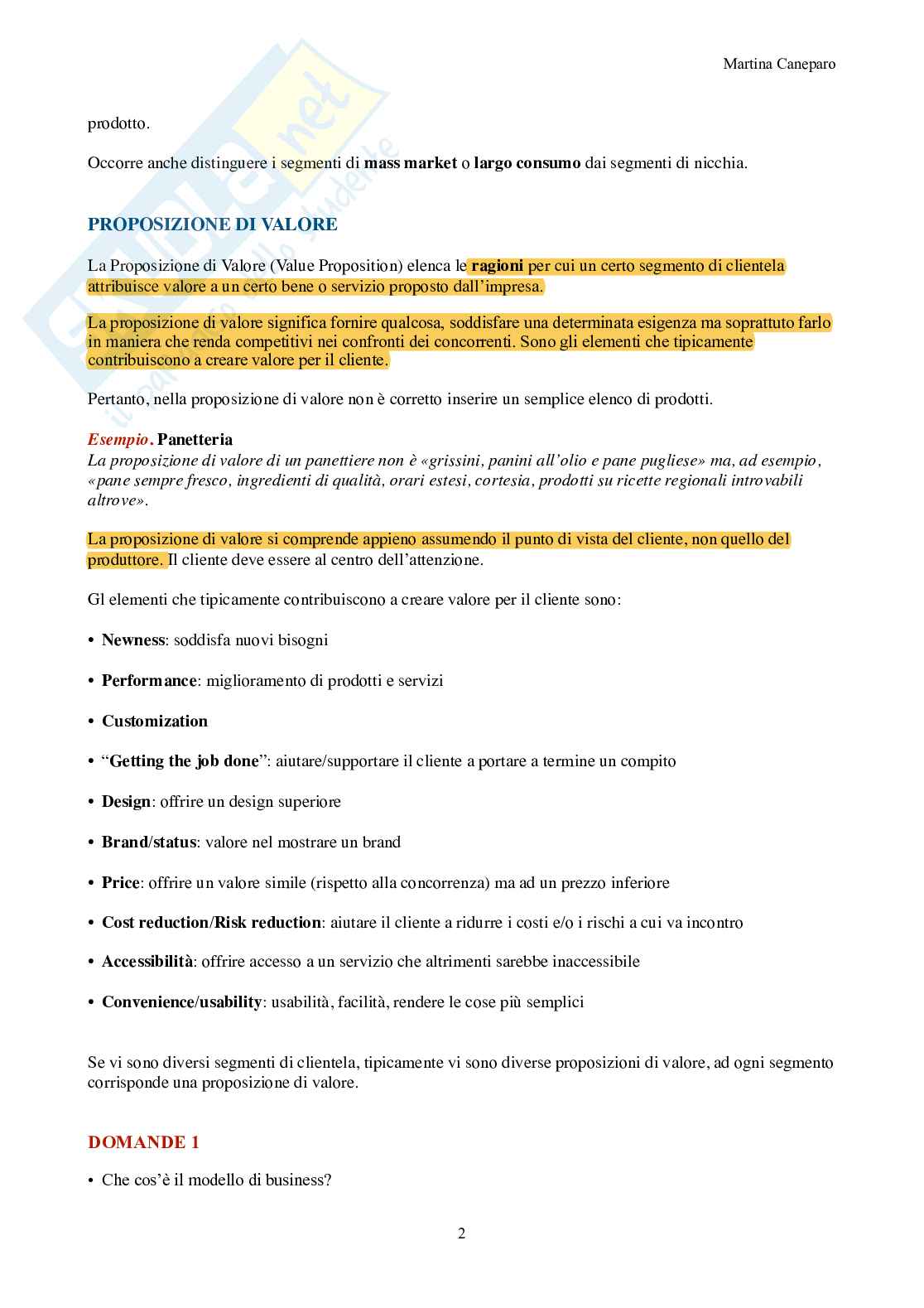 Organizzazione aziendale – Teoria completa in 9 capitoli (canvas, Mintzberg, forme) Pag. 2