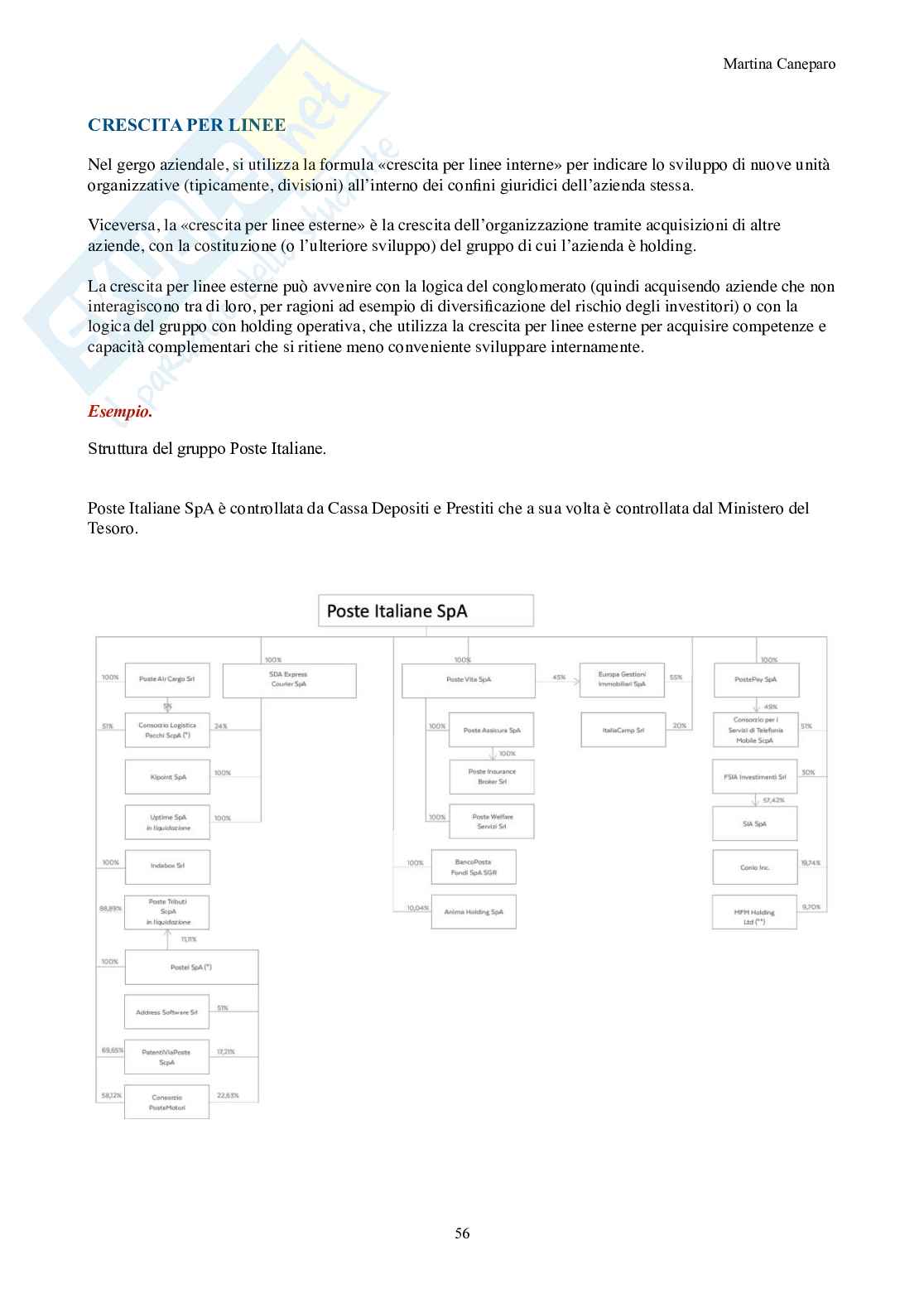 Organizzazione aziendale – Teoria completa in 9 capitoli (canvas, Mintzberg, forme) Pag. 56