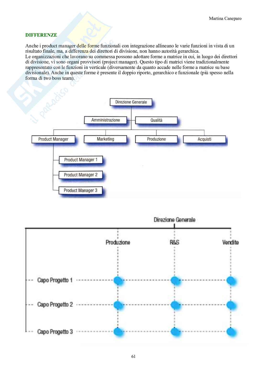 Organizzazione aziendale – Teoria completa in 9 capitoli (canvas, Mintzberg, forme) Pag. 61