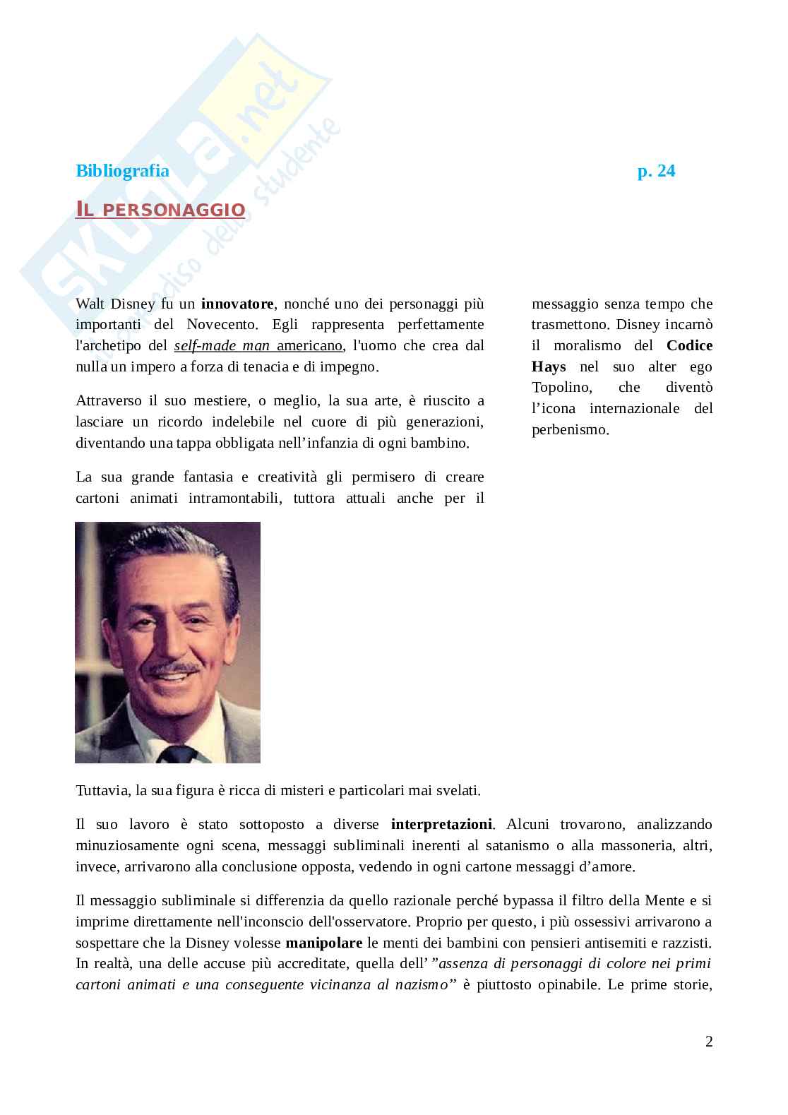 Walt Disney, tesina (2) Pag. 2
