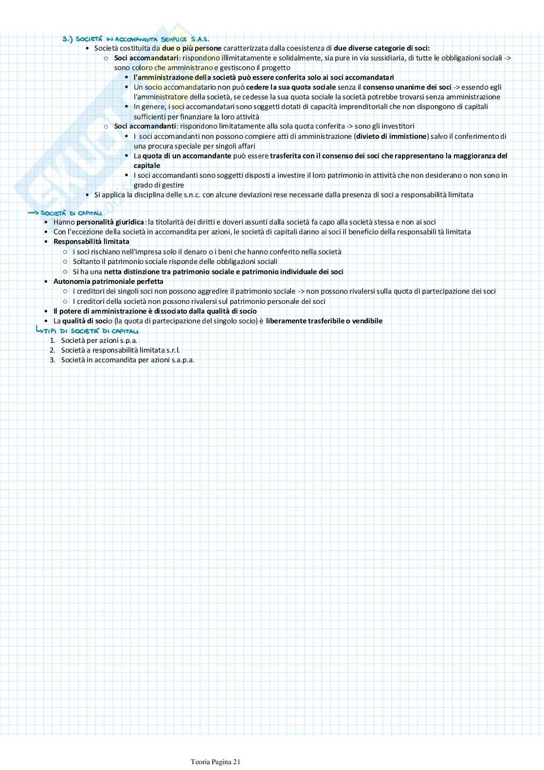 Economia ed organizzazione aziendale Pag. 21