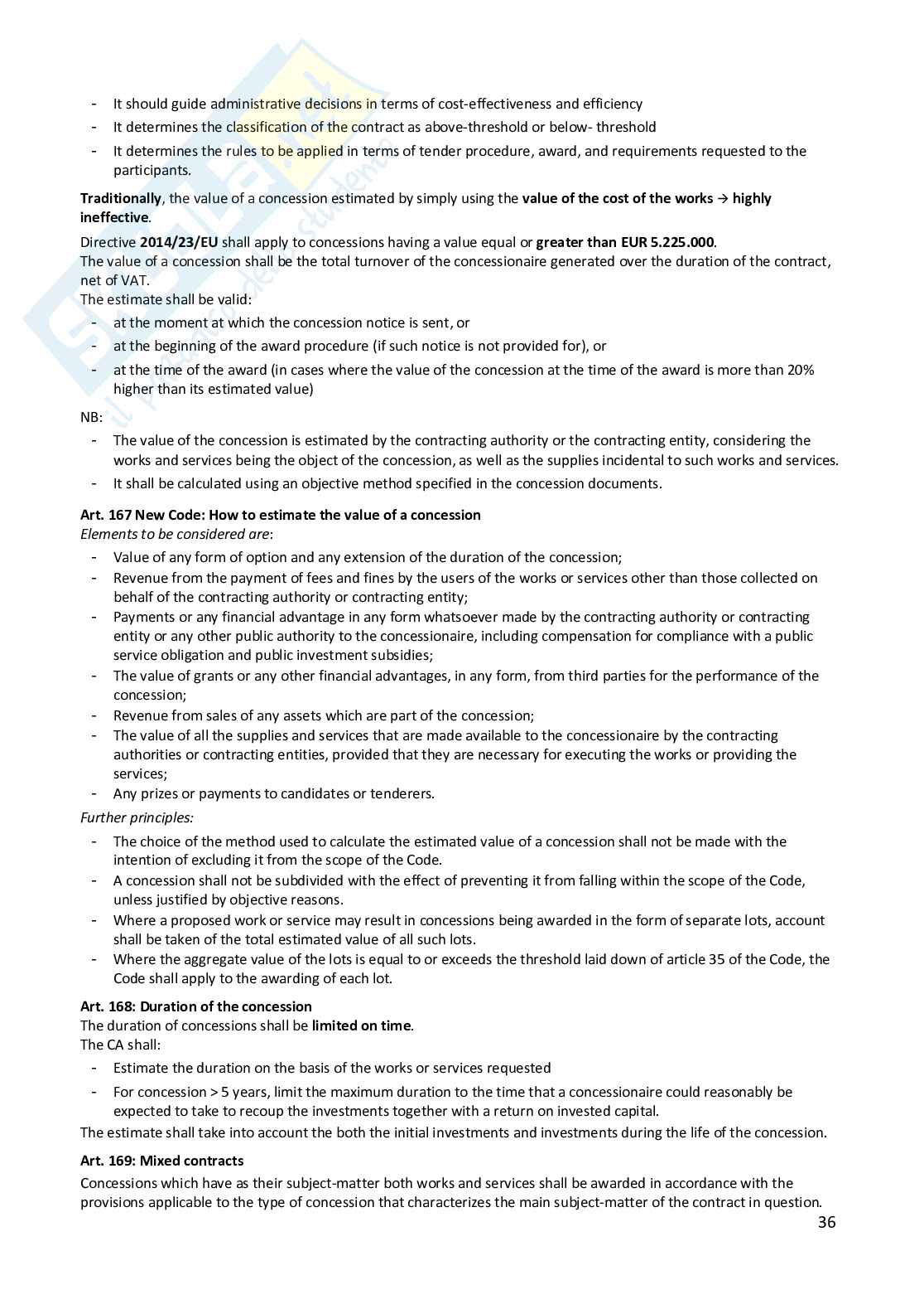 Administrative and Procurement LAW - Riassunti corso Pag. 36