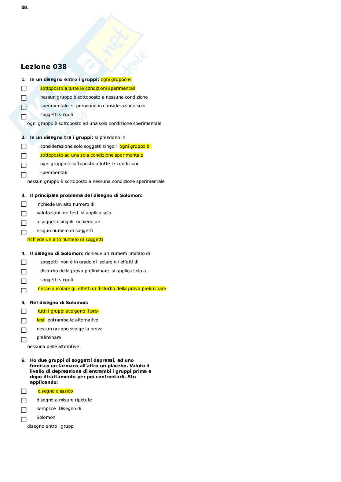Paniere metodologia della ricerca Pag. 61