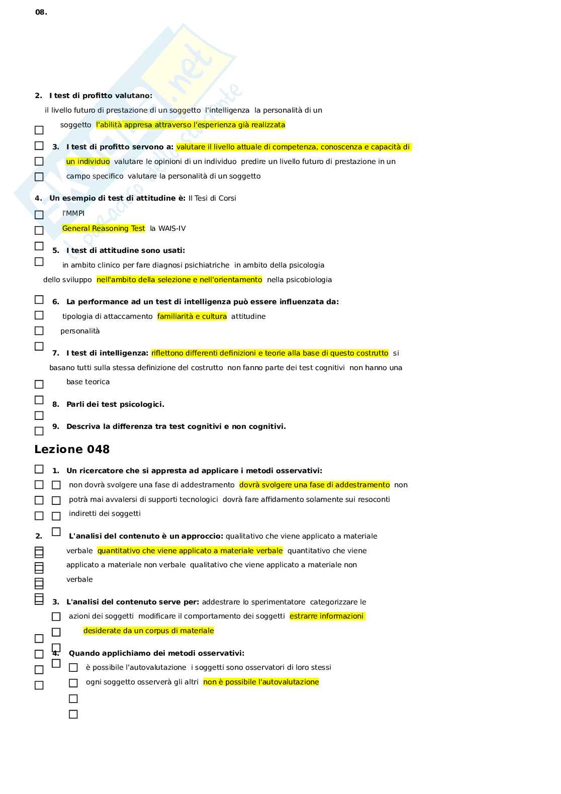 Paniere metodologia della ricerca Pag. 71