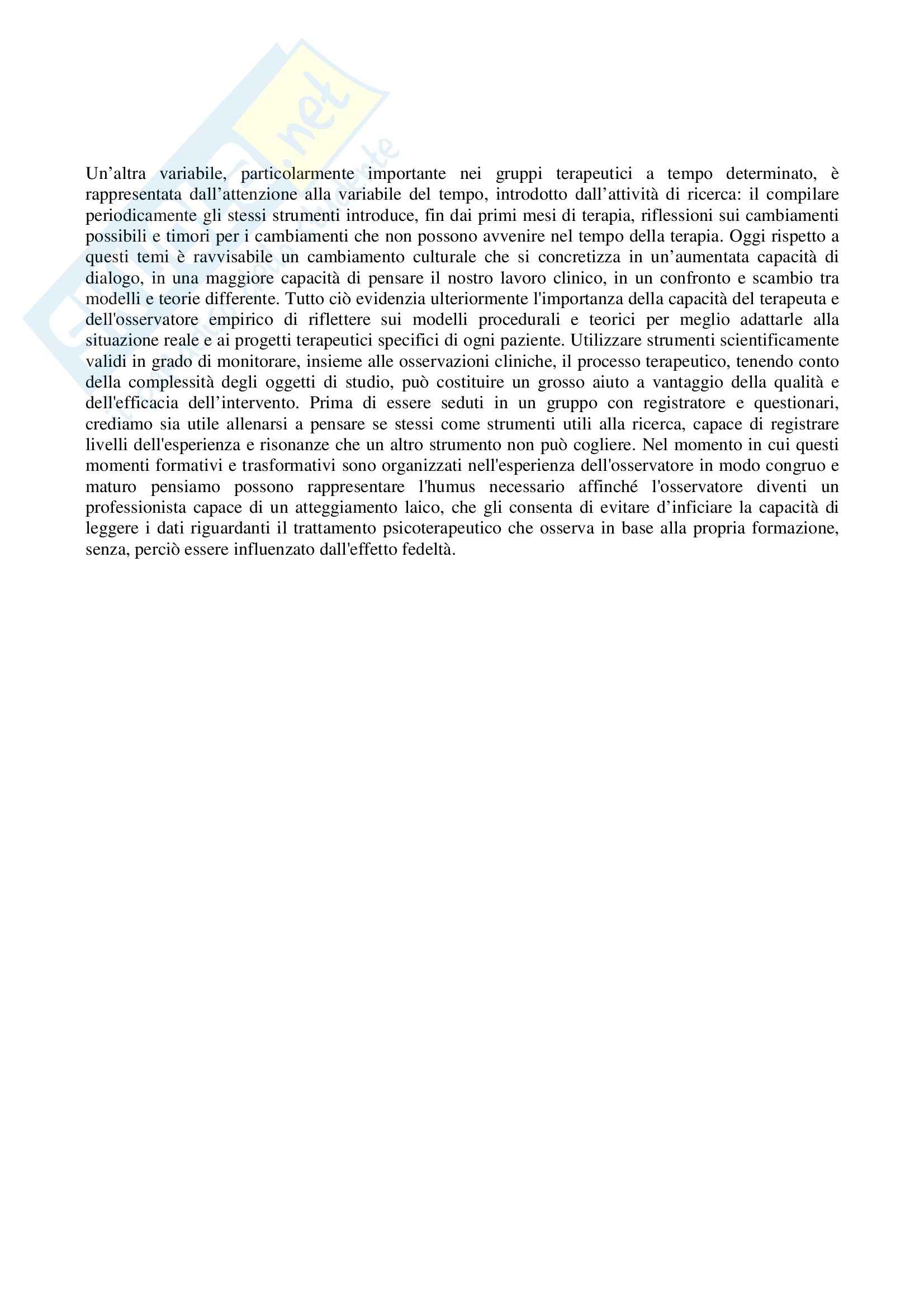 Riassunto esame Psicoterapia Relazionale, prof. Lo Verso, libro consigliato Gruppoanalisi Soggettuale di Lo Verso e Blasi Pag. 36