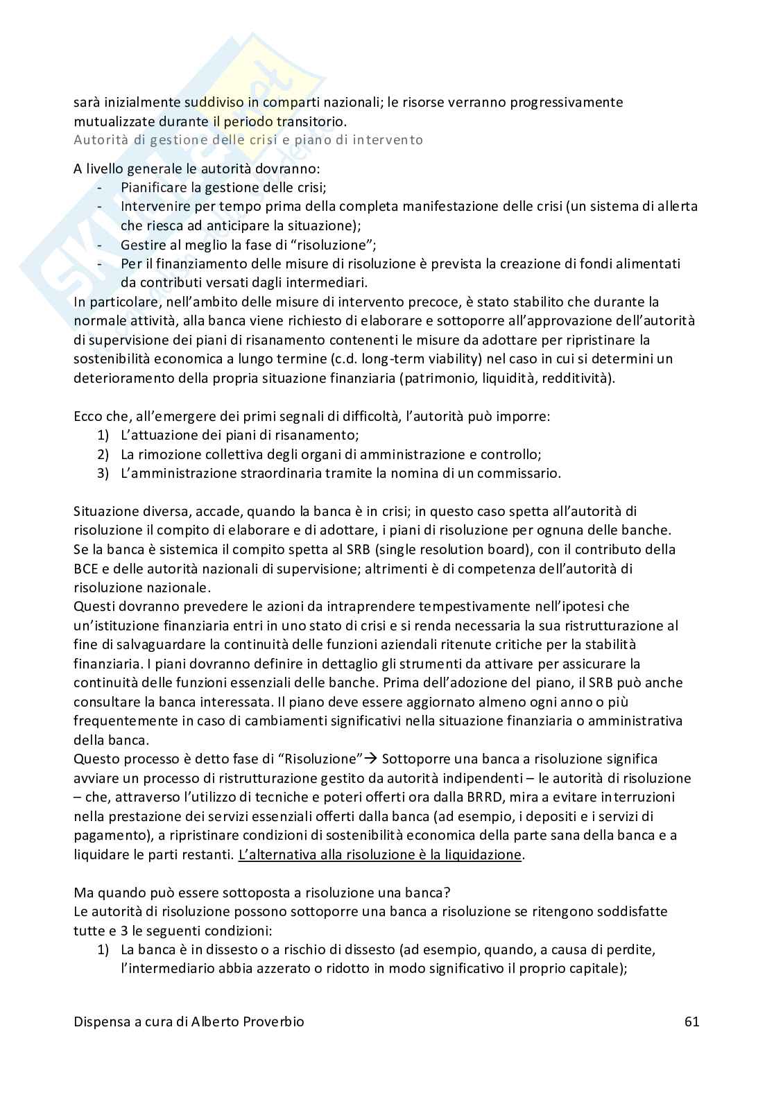 Appunti completi Legislazione Bancaria Pag. 61