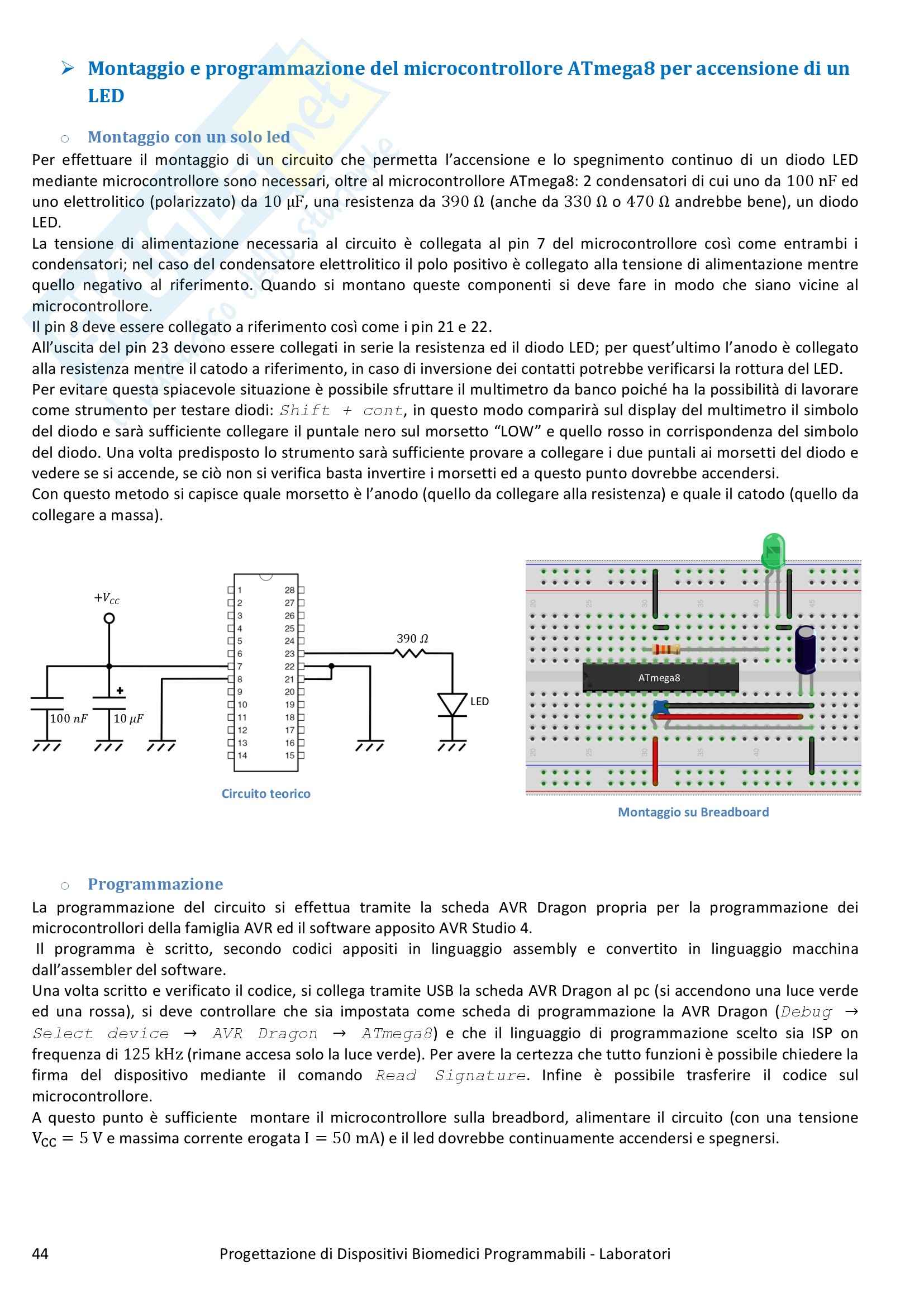 Progettazione di Dispositivi Biomedici Programmabili - Appunti Pag. 46