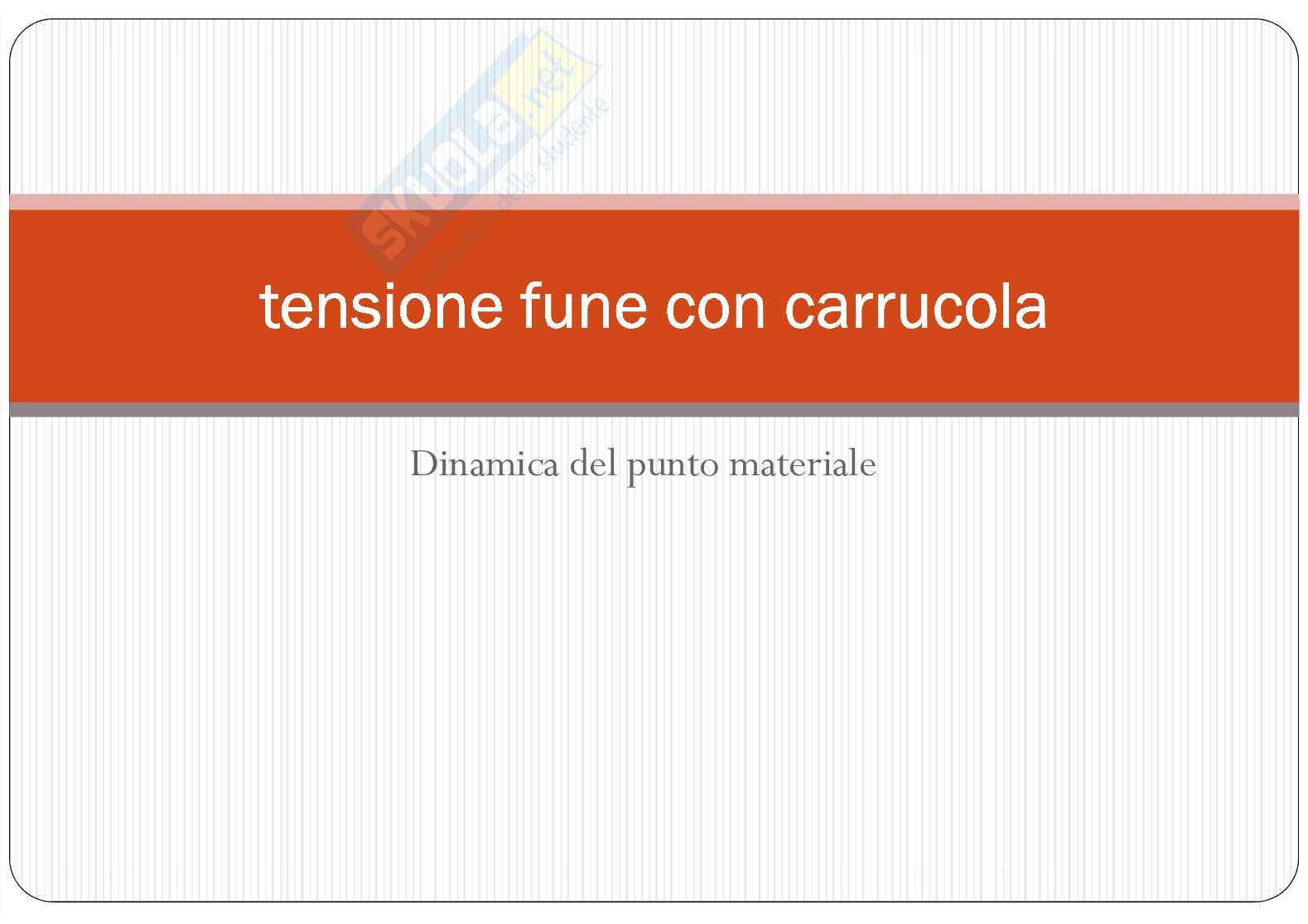 tensione fune con carrucola Pag. 1