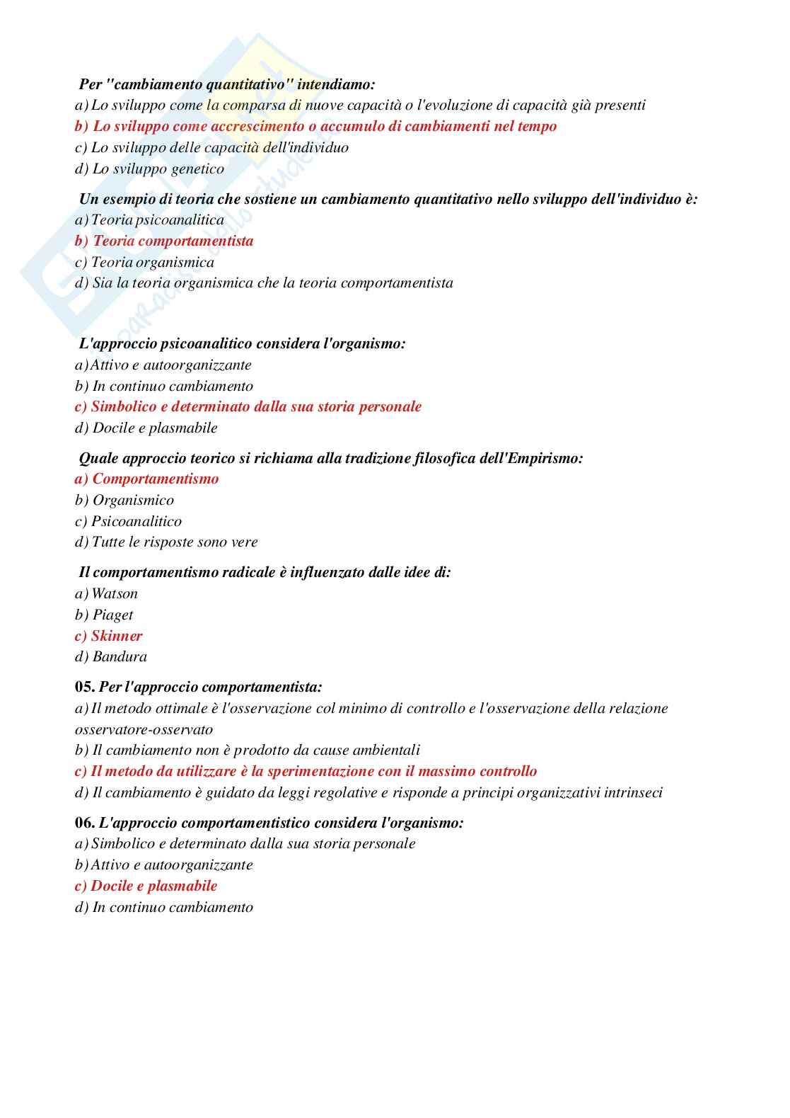 Paniere Psicologia del ciclo di vita Pag. 2