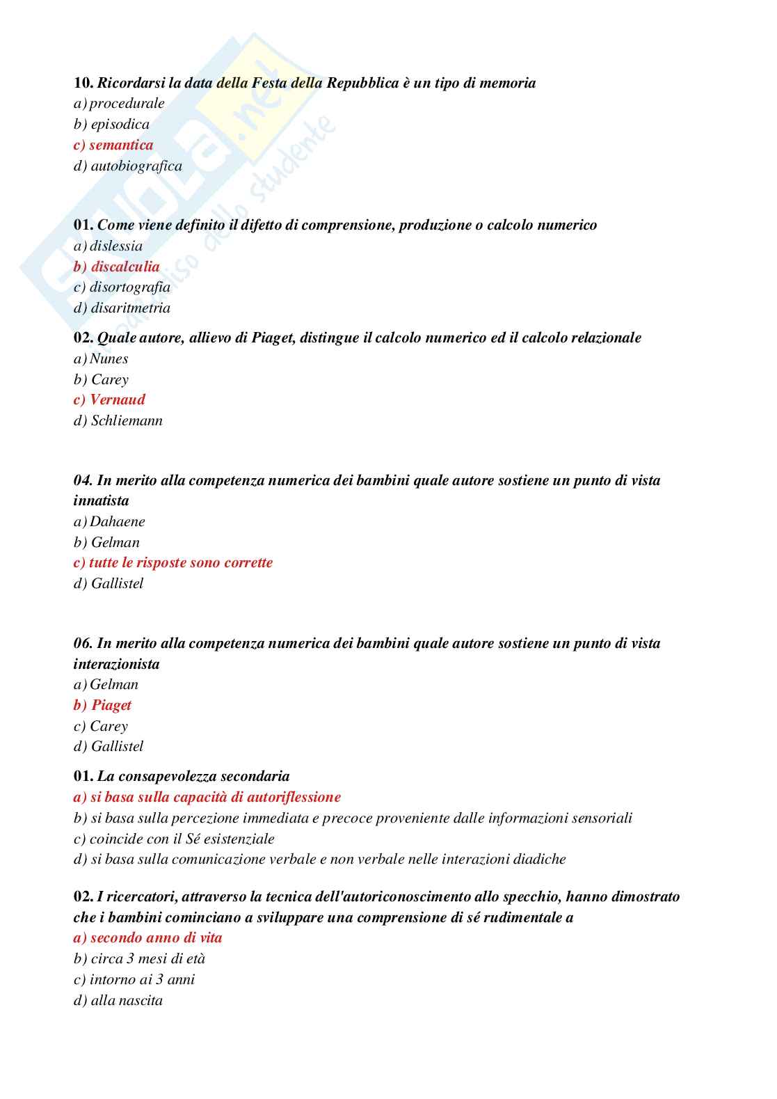 Paniere Psicologia del ciclo di vita Pag. 36