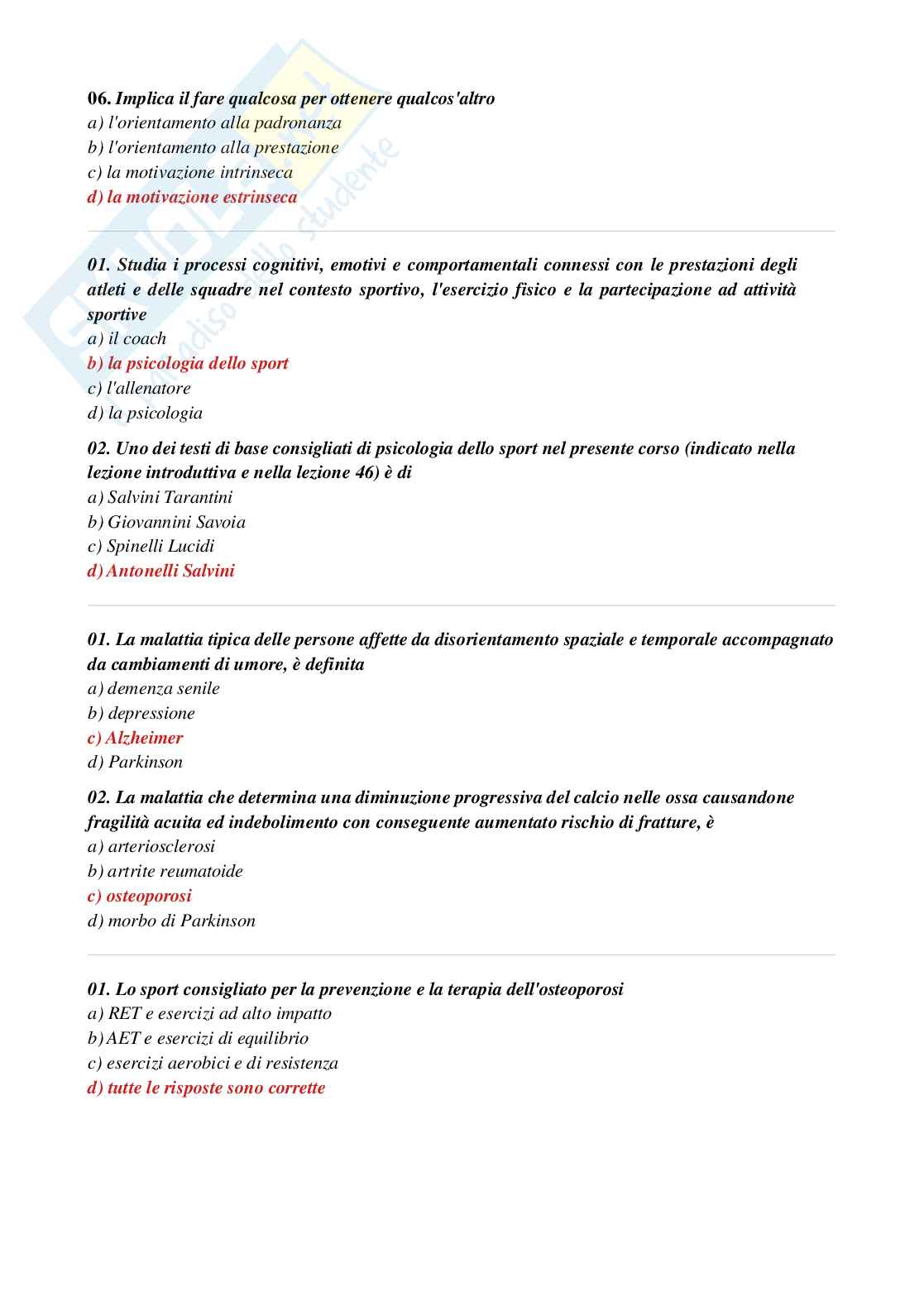 Paniere Psicologia del ciclo di vita Pag. 71