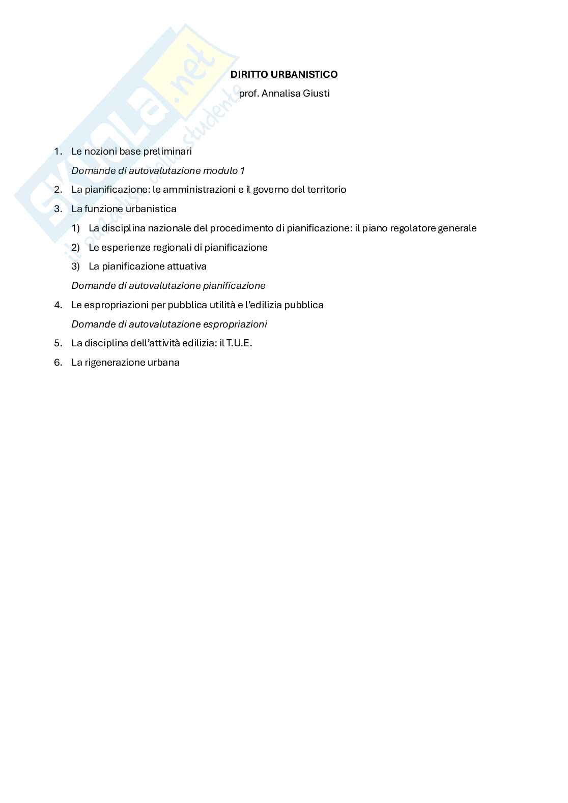 Appunti Diritto urbanistico  Pag. 1