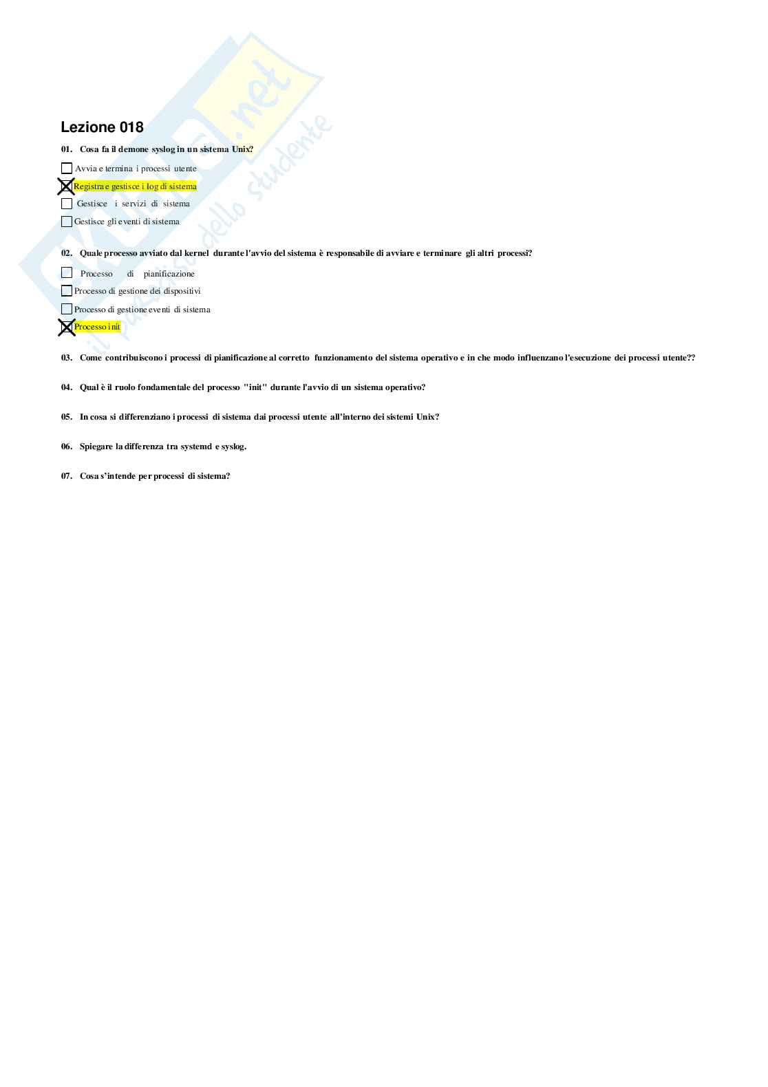 Risposte domande chiuse Linux e Reti aggiornate 2026  Pag. 26
