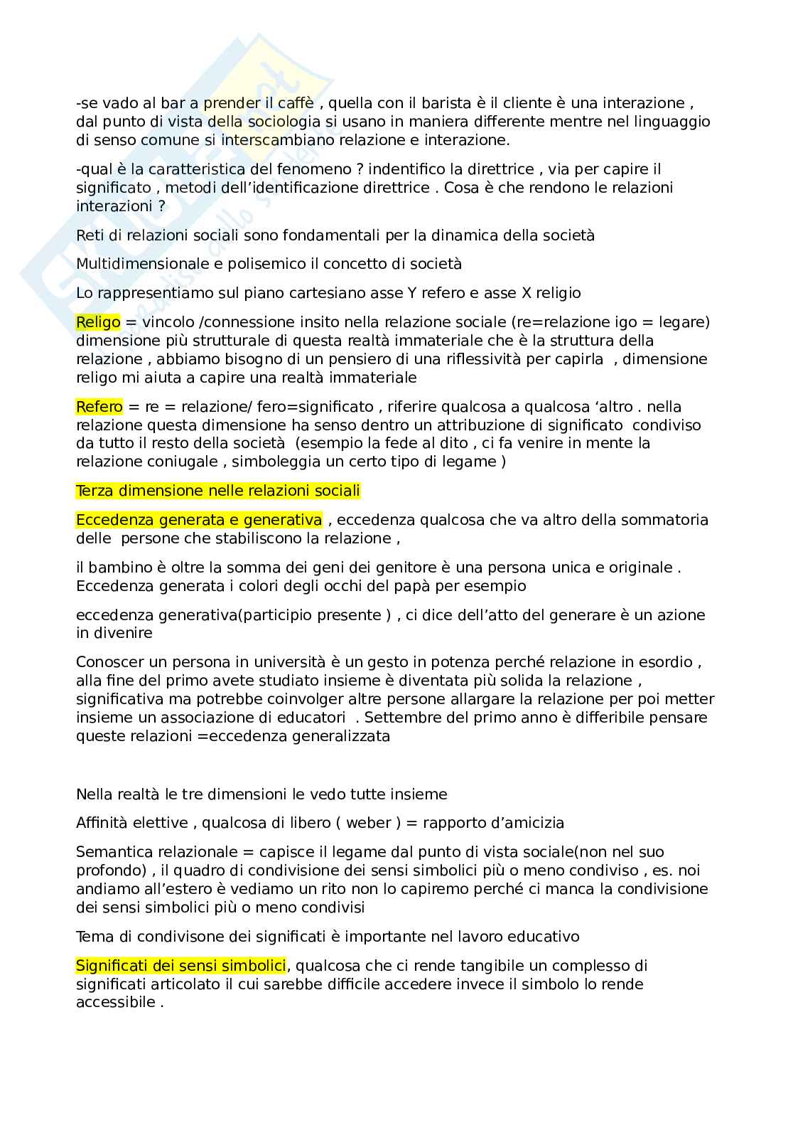 Sociologia dei processi associativi della comunità per l'infanzia Pag. 11