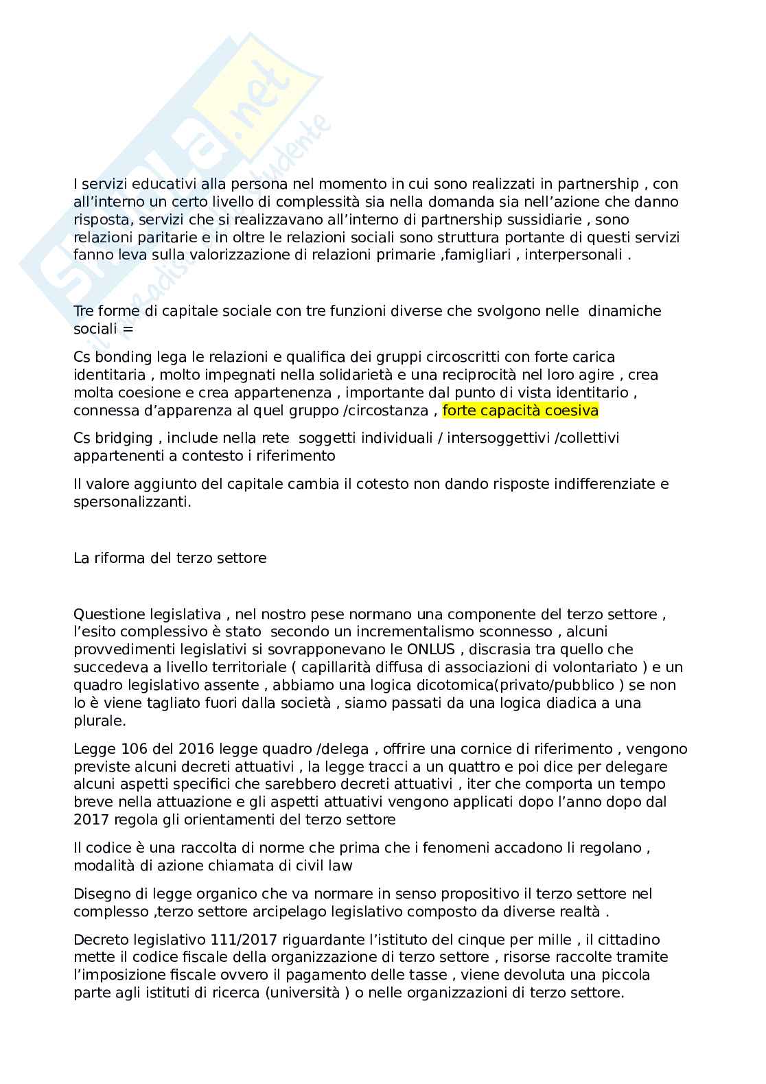 Sociologia dei processi associativi della comunità per l'infanzia Pag. 36