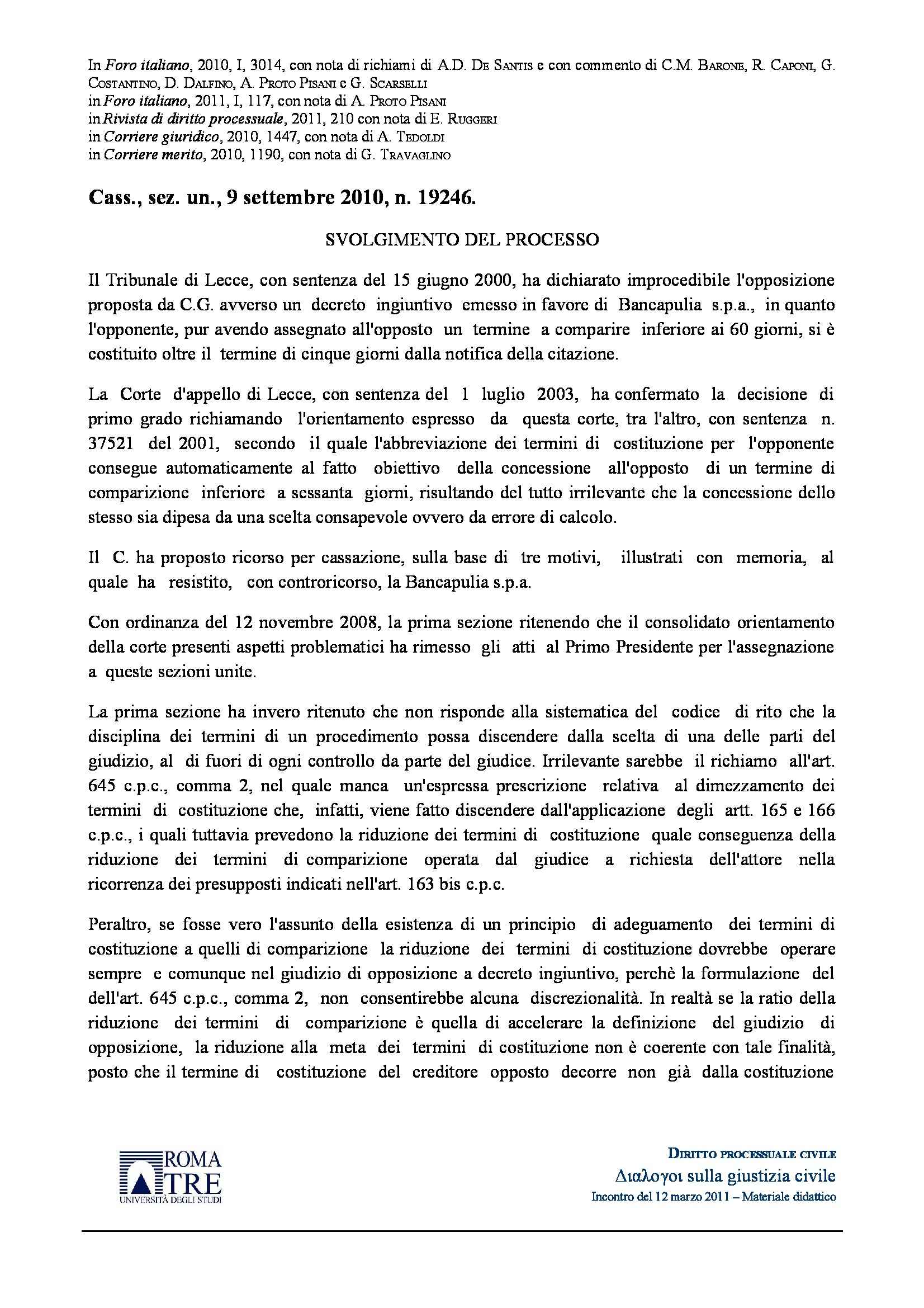 Fac Simile Opposizione A Decreto Ingiuntivo