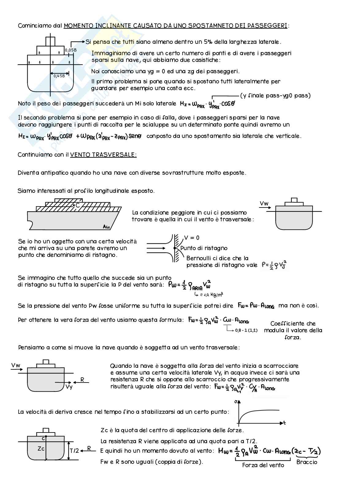 Appunti di Statica della nave - Parte 3 Pag. 1