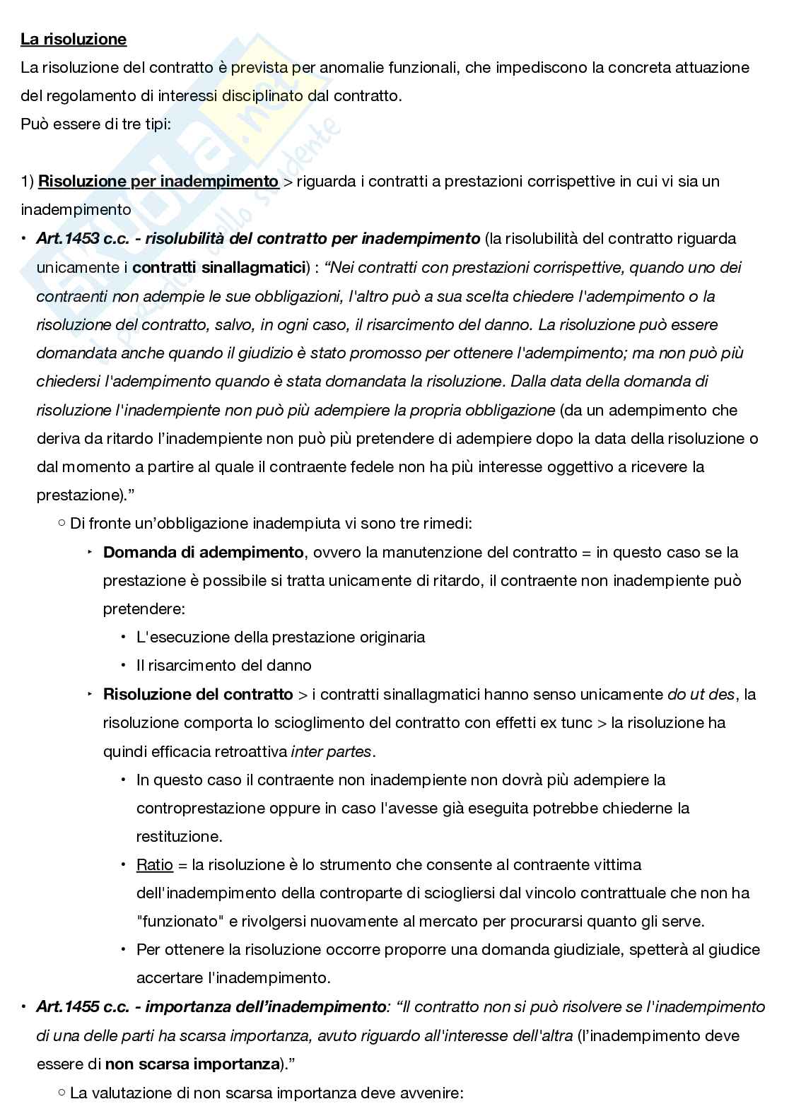 Riassunto esame Diritto privato, Prof. Mazzariol Riccardo, libro consigliato Manuale di diritto privato, Torrente, Schlesinger  Pag. 2