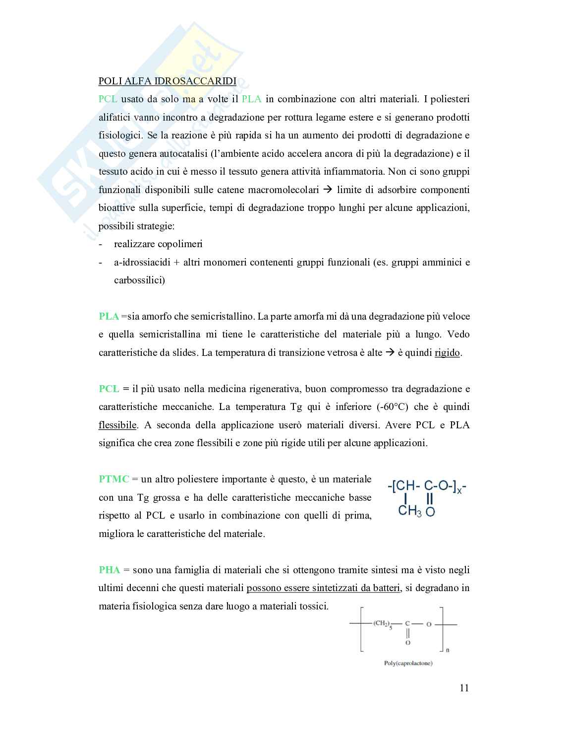 Appunti completi del corso Strutture biomimetiche e bioartificiali Pag. 11