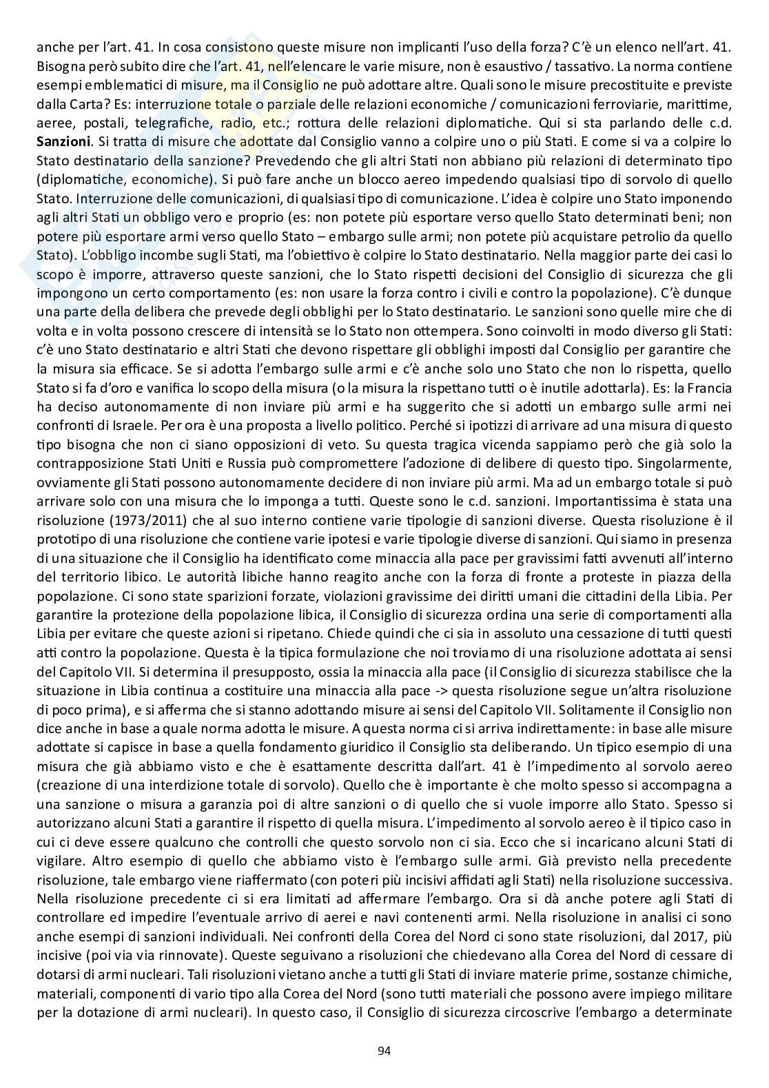 Appunti delle lezioni di Diritto internazionale - ONU   Pag. 31