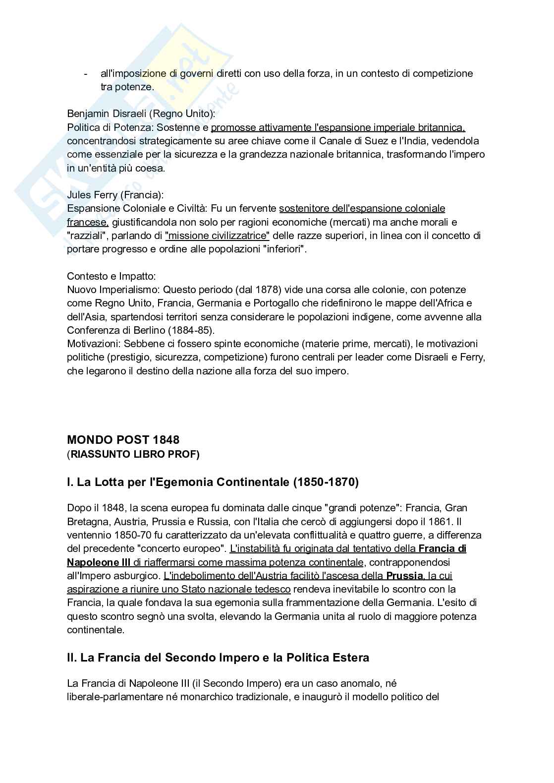 Appunti completi Storia contemporanea Pag. 26