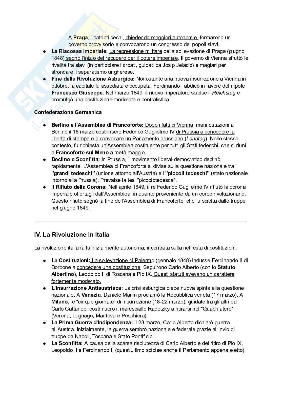 Appunti completi Storia contemporanea Pag. 6