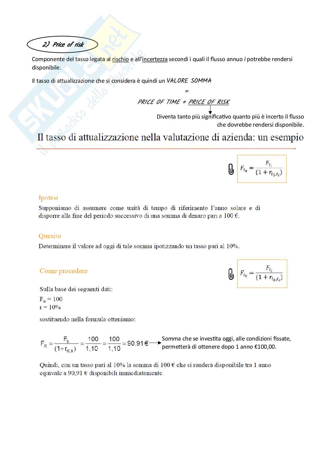 Valutazione d'azienda e di asset aziendali - Appunti Pag. 26