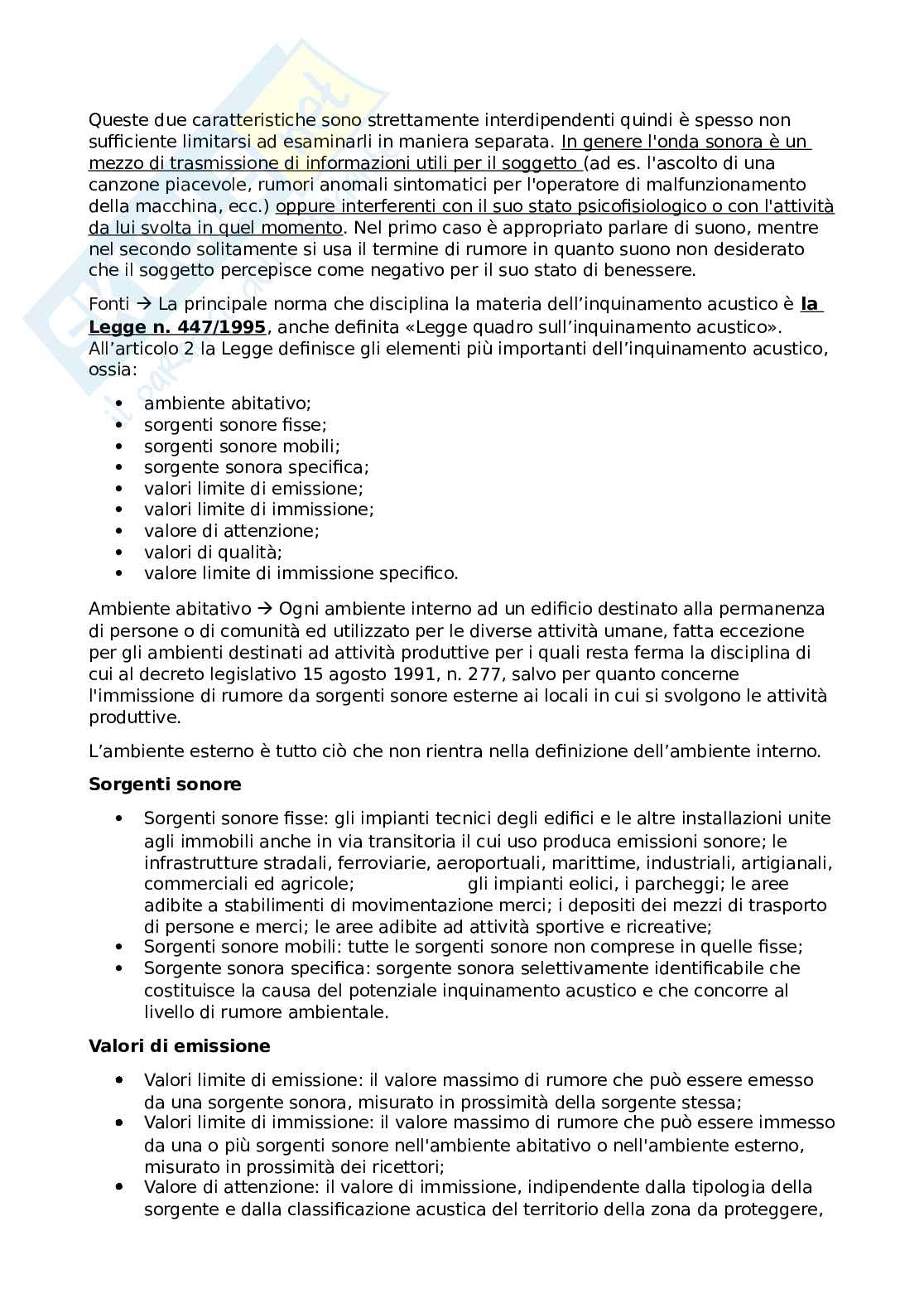Inquinamento acustico  Pag. 2