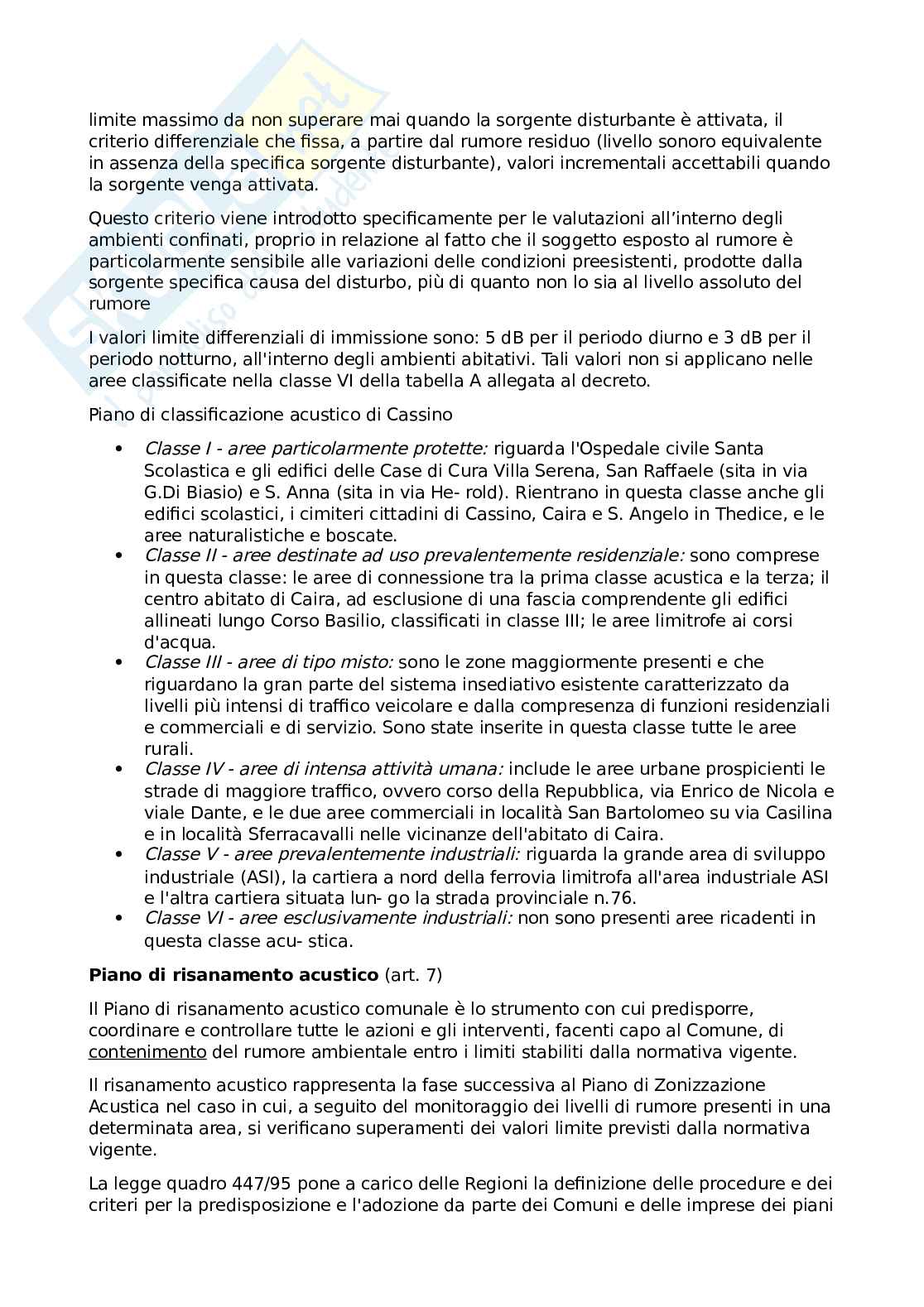 Inquinamento acustico  Pag. 6