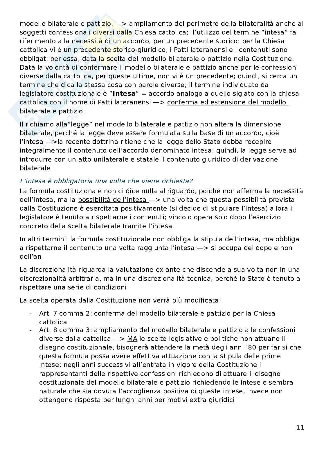 Appunti lezioni Diritto ecclesiastico Pag. 11
