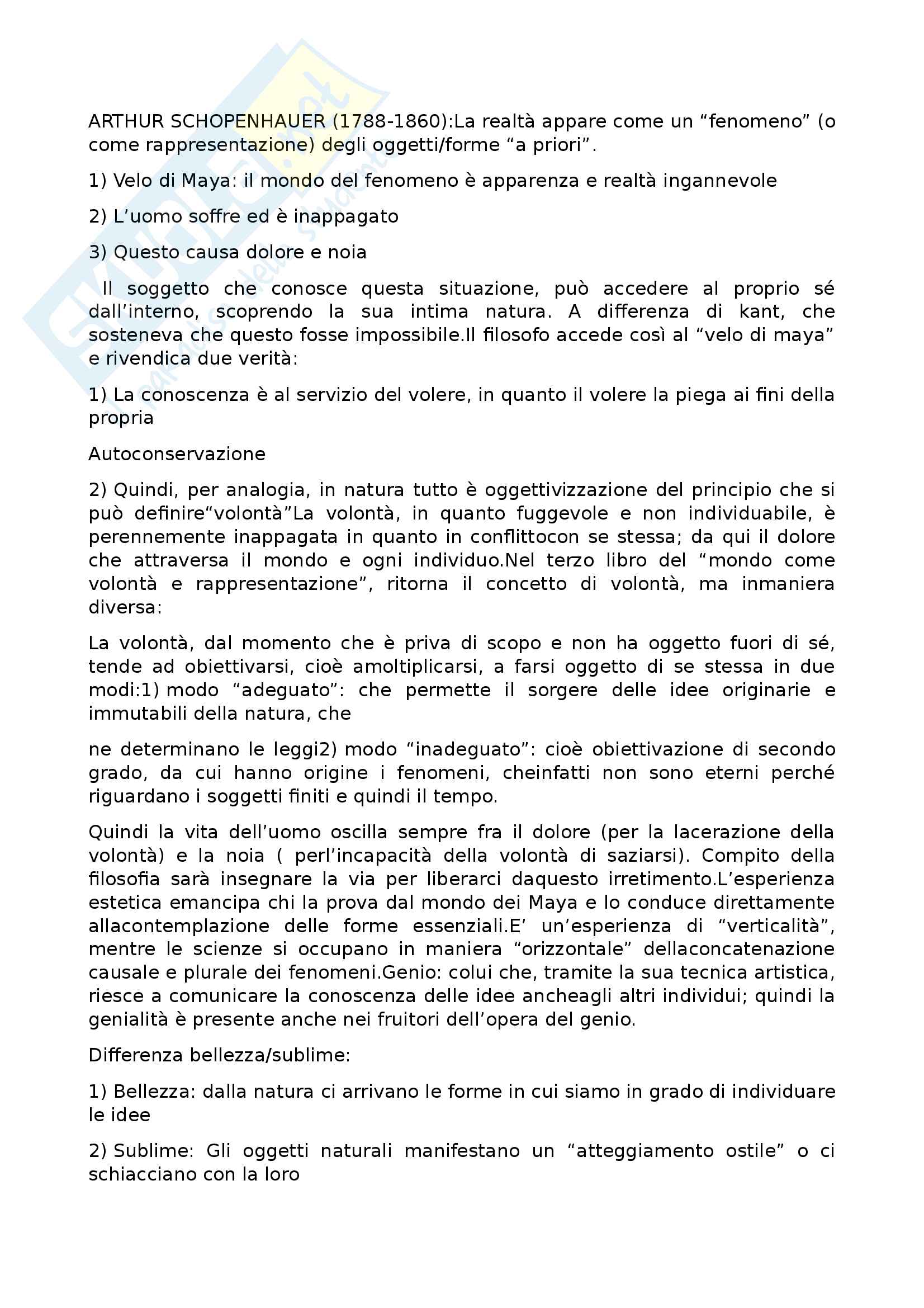 riassunti estetica Pag. 1