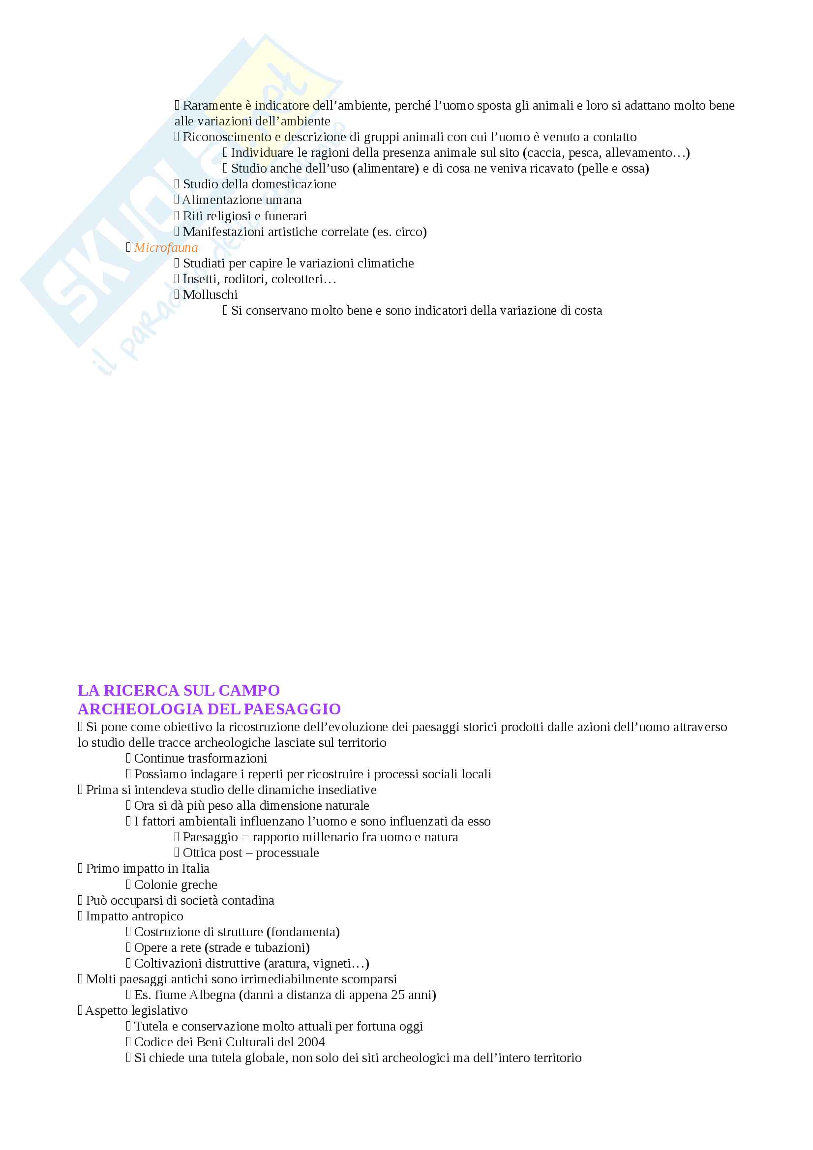 Metodologia della Ricerca Archeologica Pag. 16