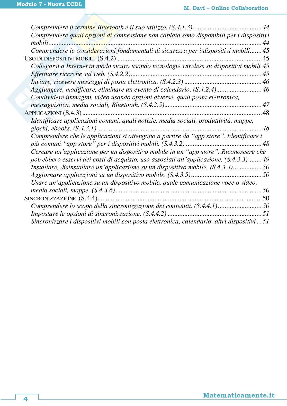 Nuova ECDL modulo 7: Online Collaboration Pag. 6