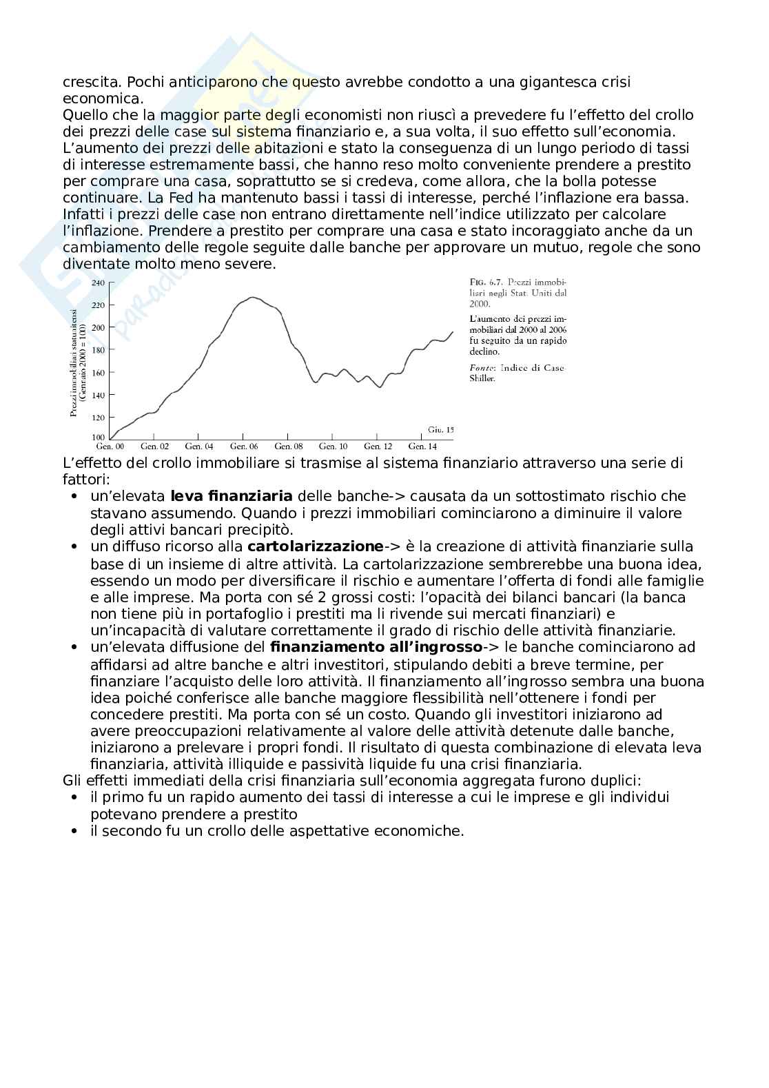 Riassunto esame Macroeconomia, prof. Ricci, libro consigliato Macroeconomia. Una prospettiva europea, Blanchard, Amighini, Giavazzi Pag. 36