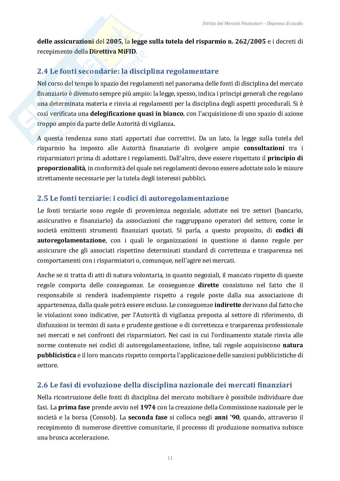 Appunti Diritto dei mercati finanziari + domande d'esame Pag. 11