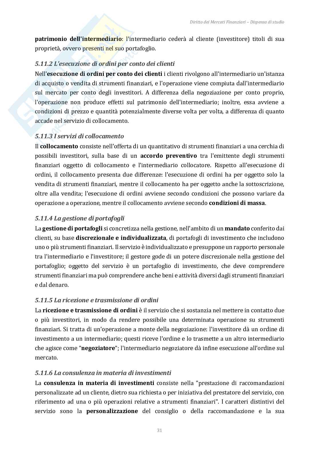 Appunti Diritto dei mercati finanziari + domande d'esame Pag. 31