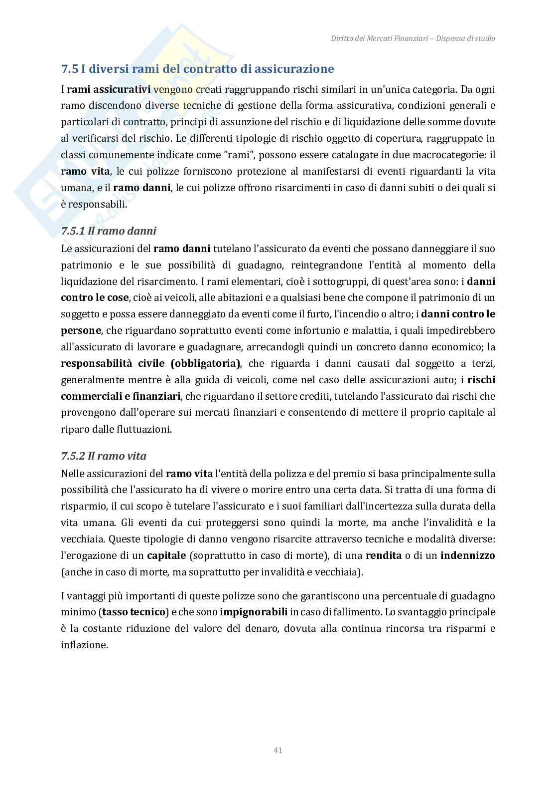 Appunti Diritto dei mercati finanziari + domande d'esame Pag. 41
