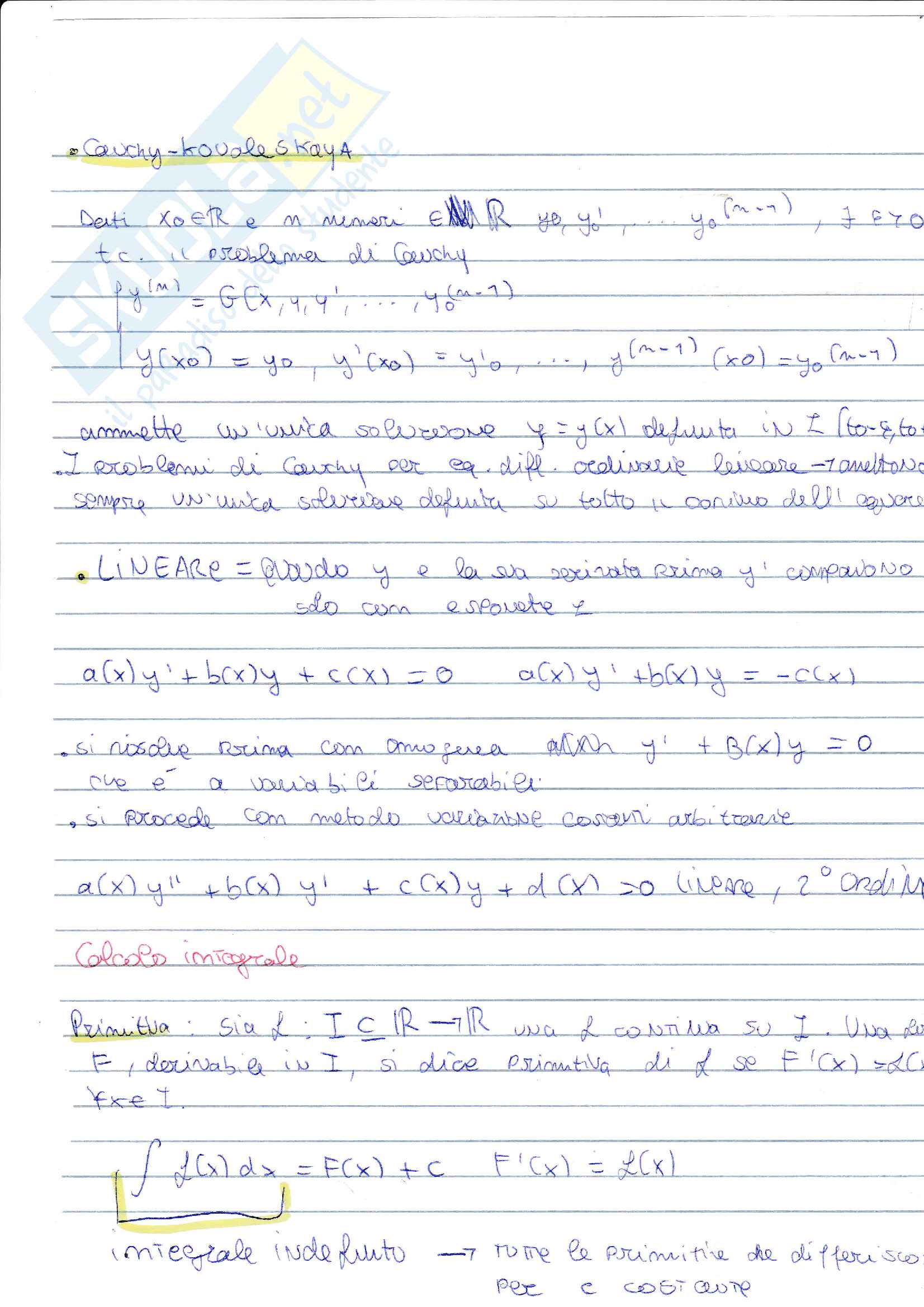 Appunti scritti a mano Matematica Pag. 11