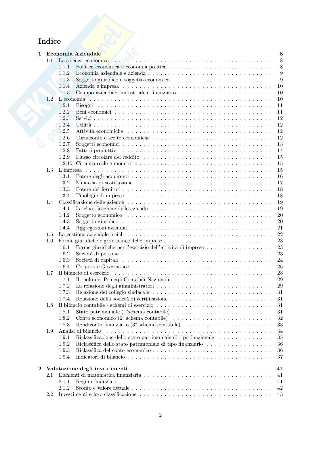 Appunti di economia dell'impresa Pag. 2