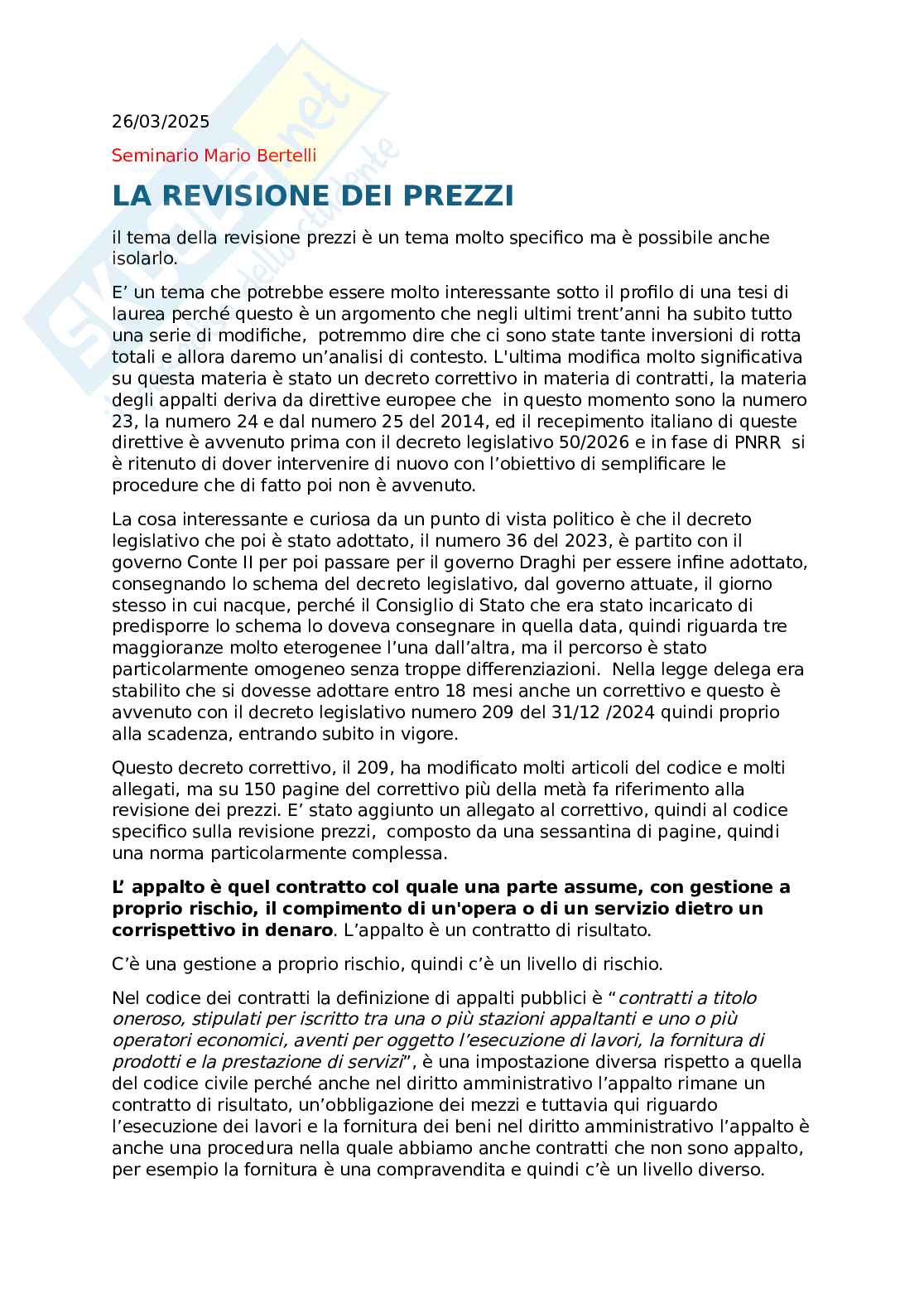 Revisione prezzi Pag. 1