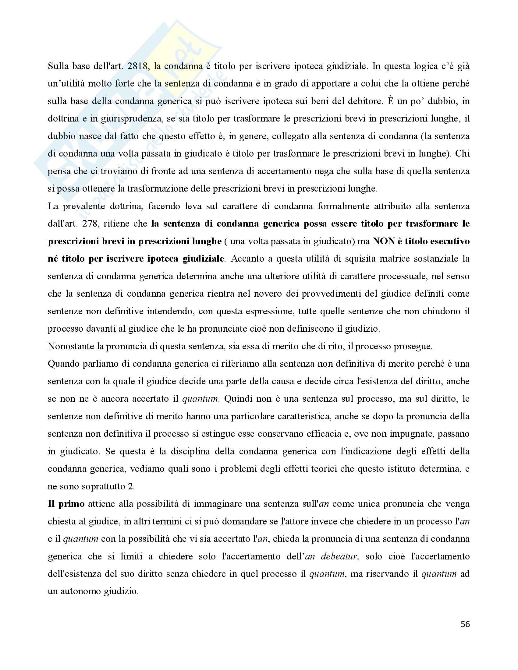 Diritto Precessuale civile - Appunti prima parte Pag. 56