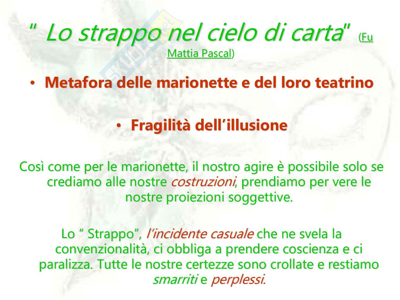 Realtà come menzogna: verità impossibile Pag. 11