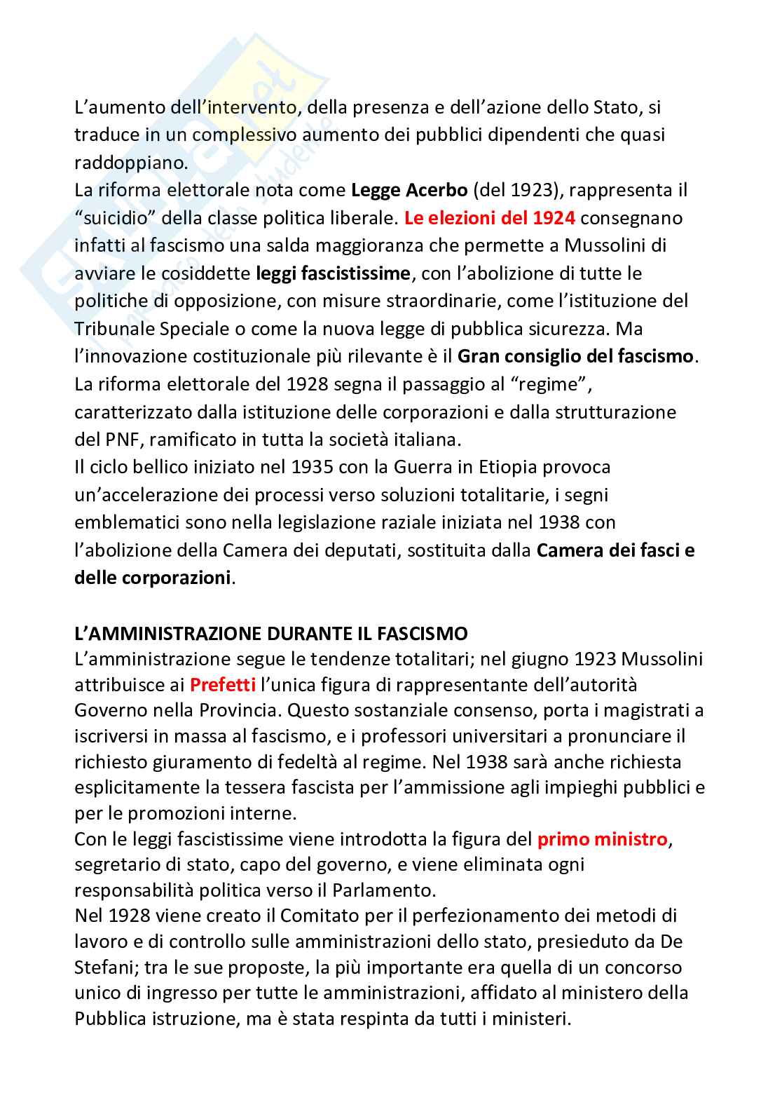 Riassunto esame Storia delle pubblica amministrazione, Prof. Agostini Filiberto, libro consigliato Il veneto dopo il Novecento , Filiberto Agostini Pag. 21