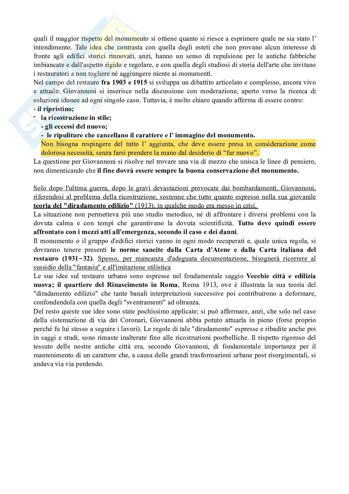 Riassunto esame Archeologia medievale, Prof. Sacco Daniele, libro consigliato La cultura del restauro. Teorie e fondatore, Stella Casiello Pag. 36