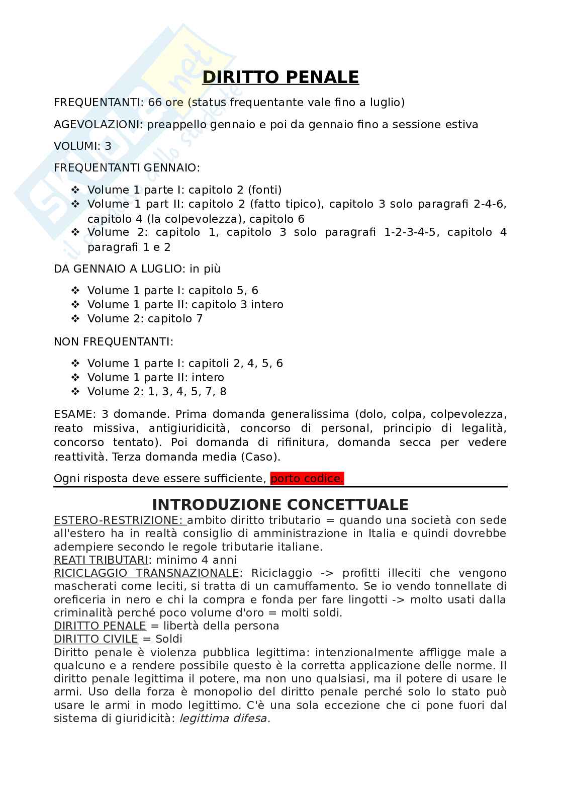 Diritto penale A Pag. 1